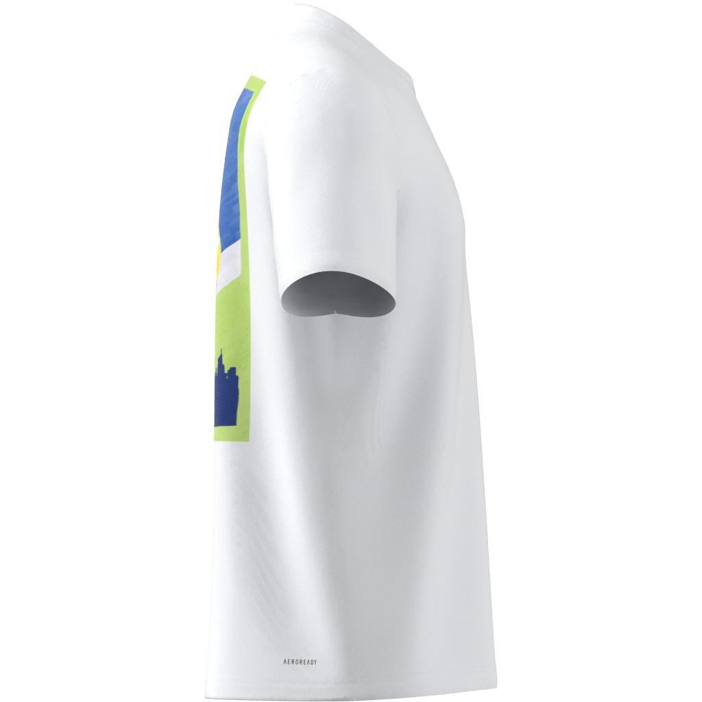 Aeroready Tennis Printed T-Shirt, White, A901_ONE, large image number 13