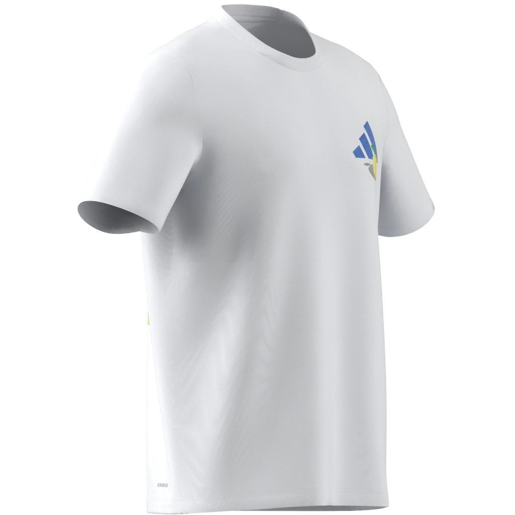Aeroready Tennis Printed T-Shirt, White, A901_ONE, large image number 14