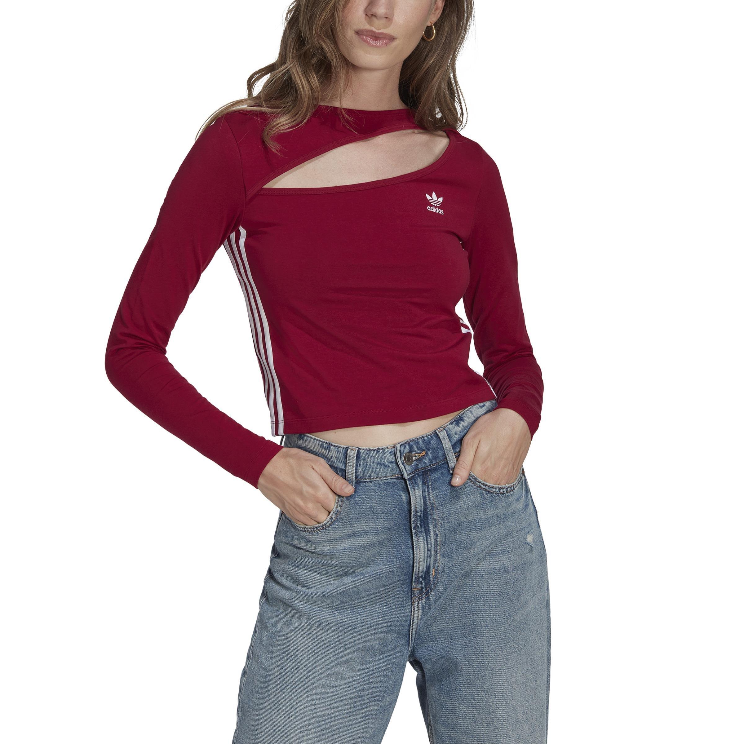 Cutout Top, Red, , large image number 0