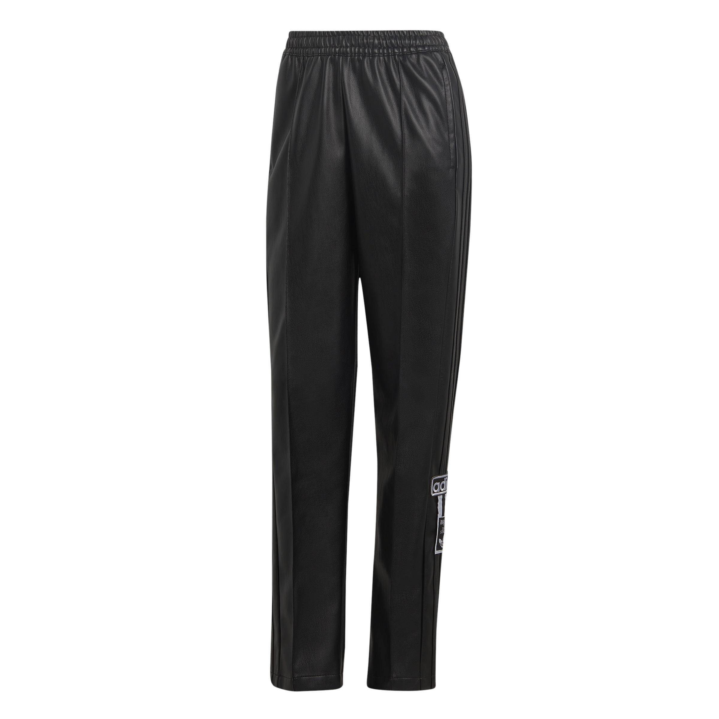 Faux Leather Adibreak Joggers, Black, A901_ONE, large image number 3