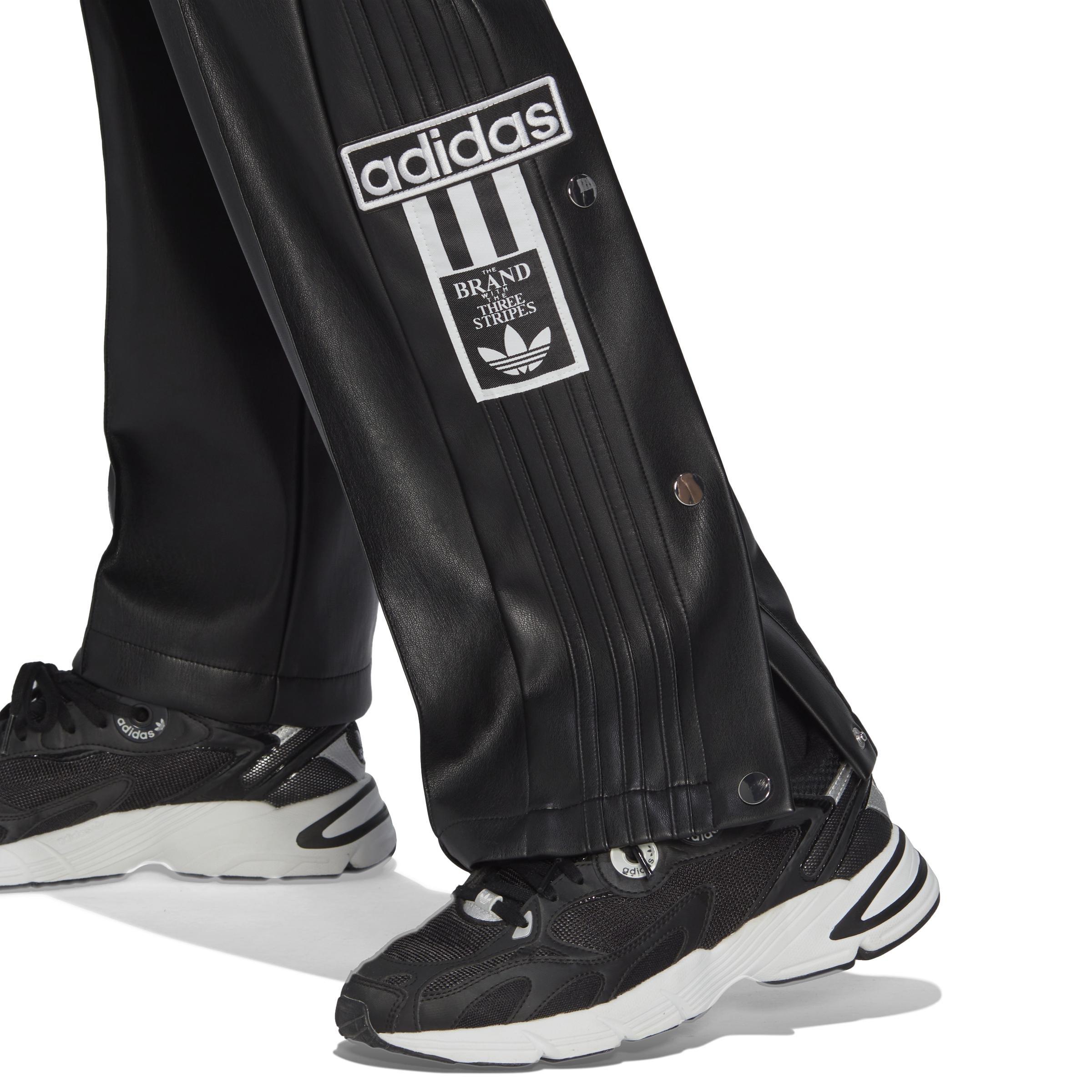 Faux Leather Adibreak Joggers, Black, A901_ONE, large image number 5