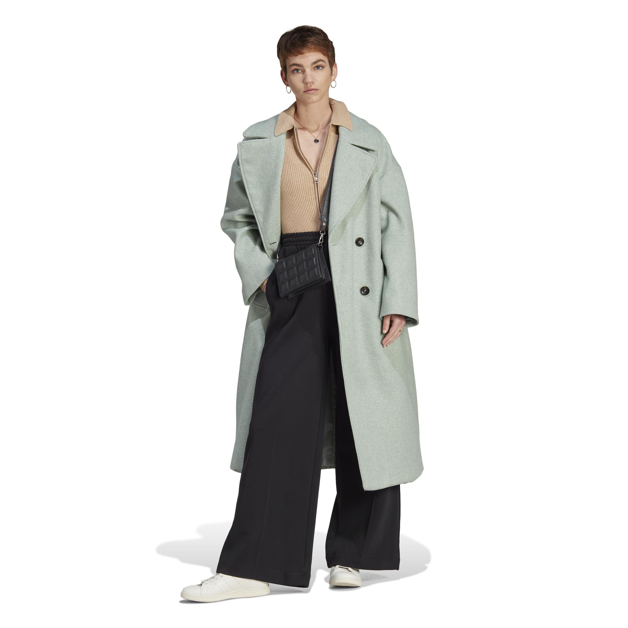 Premium Wide-Leg Pintuck Tracksuit Bottoms, Black, A901_ONE, large image number 5