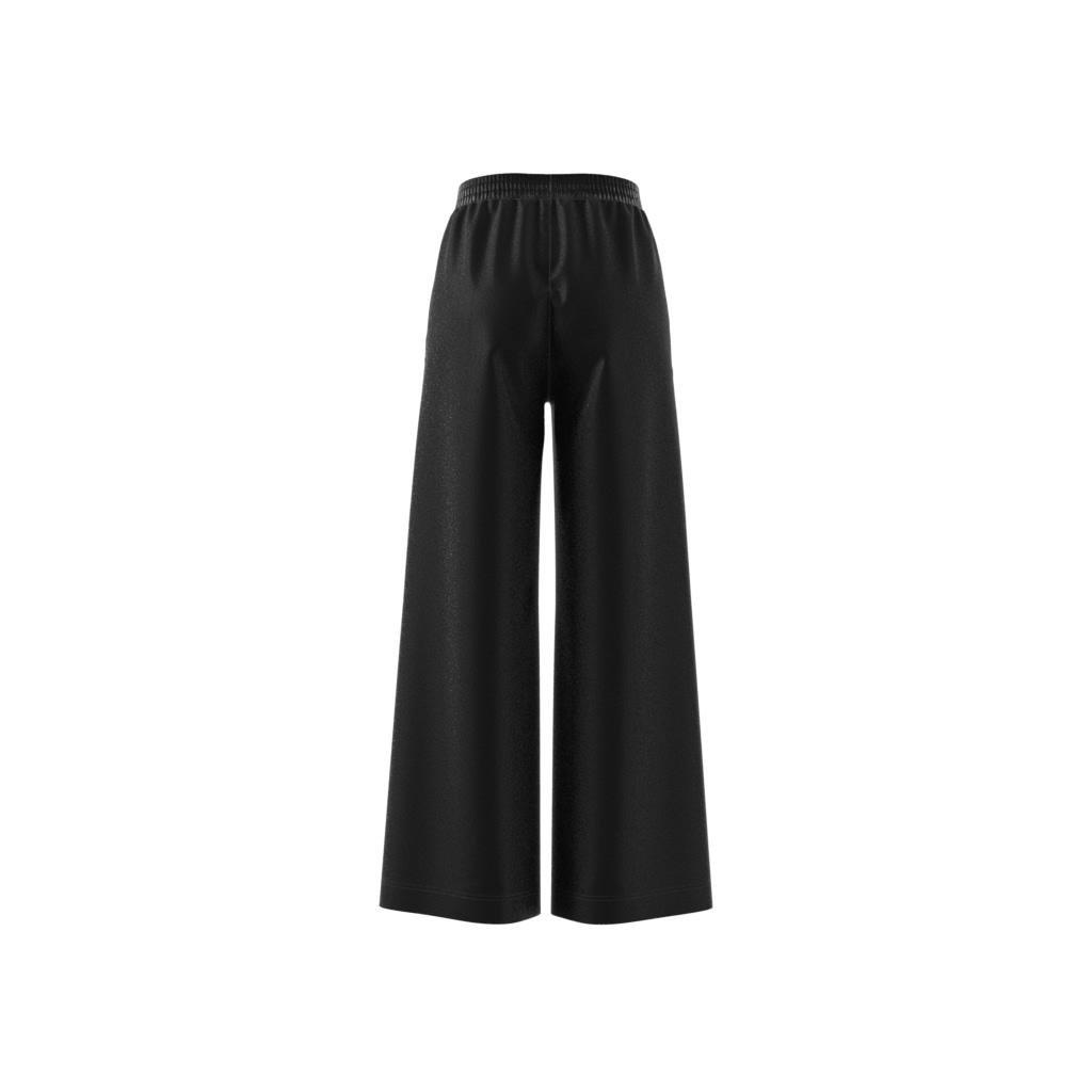 Premium Wide-Leg Pintuck Tracksuit Bottoms, Black, A901_ONE, large image number 6