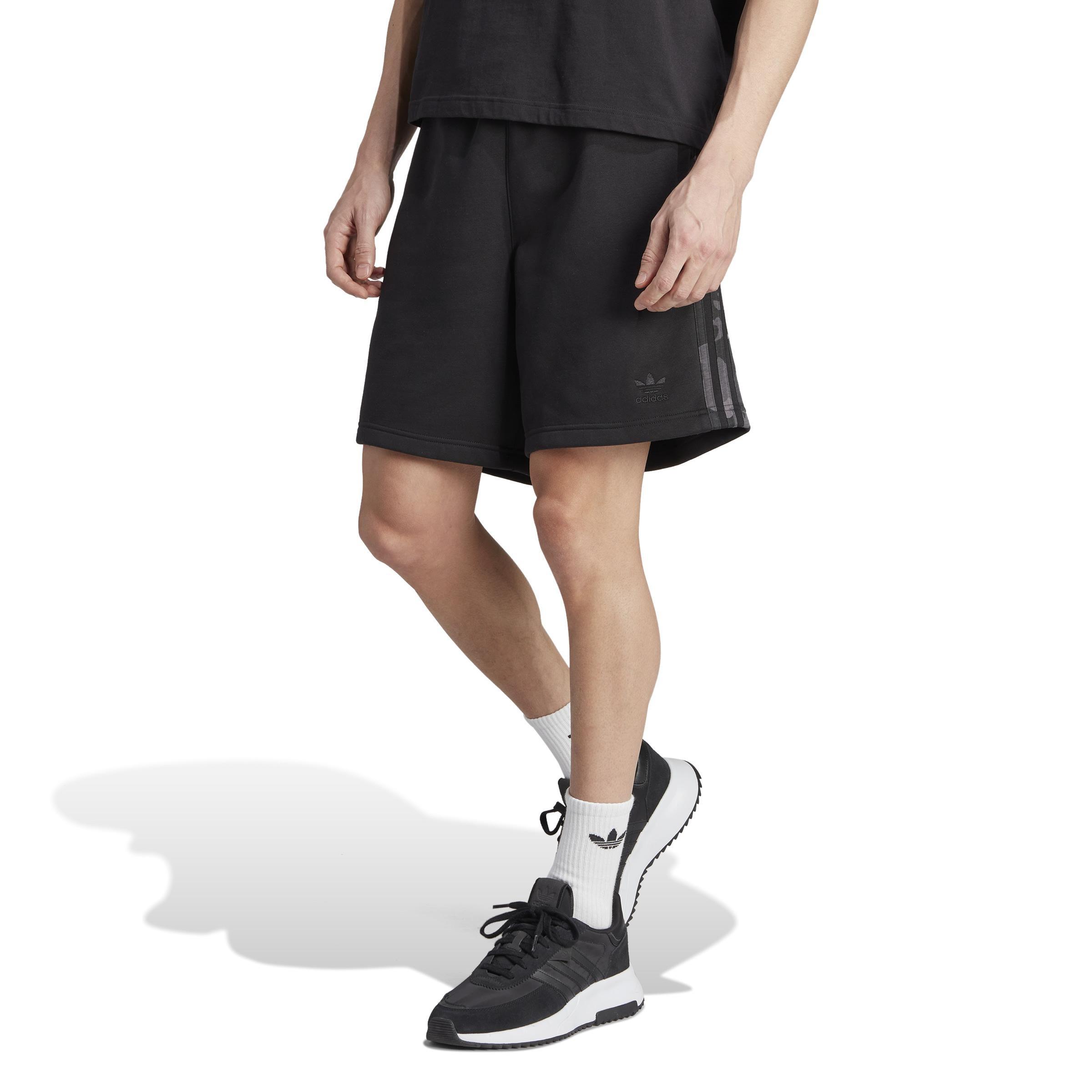 Graphics Camo Stripe Shorts, Black, A901_ONE, medium