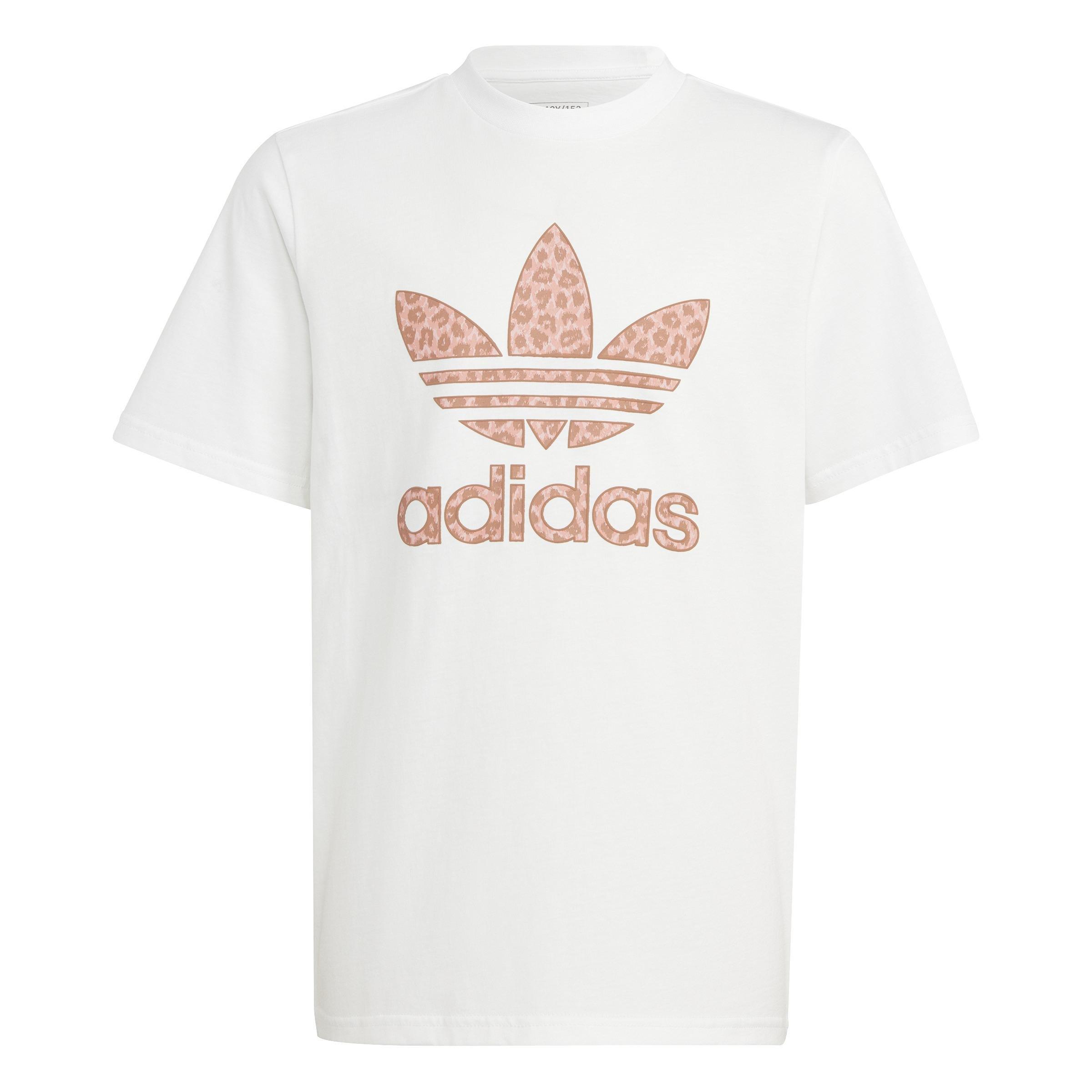 Unisex Kids Animal Graphic Print T-Shirt, White, A901_ONE, large image number 1