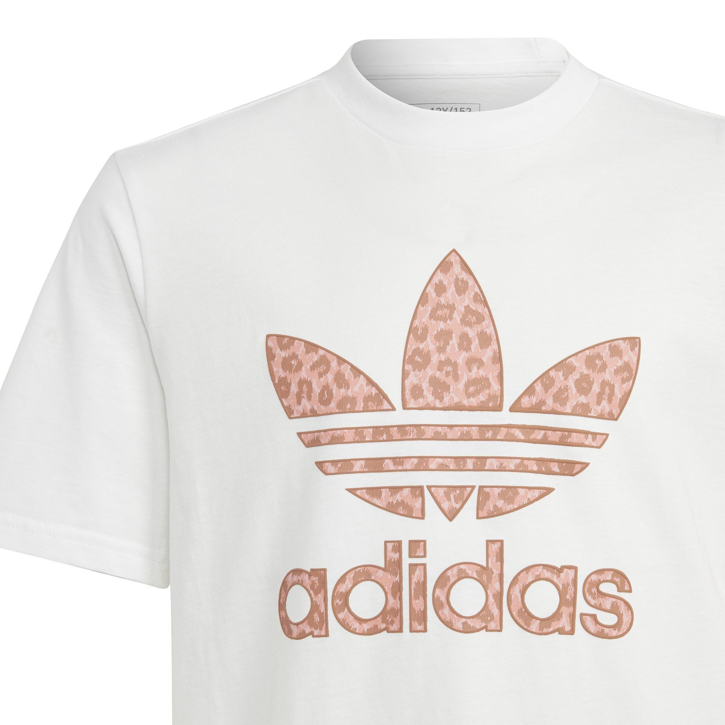 Unisex Kids Animal Graphic Print T-Shirt, White, A901_ONE, large image number 4