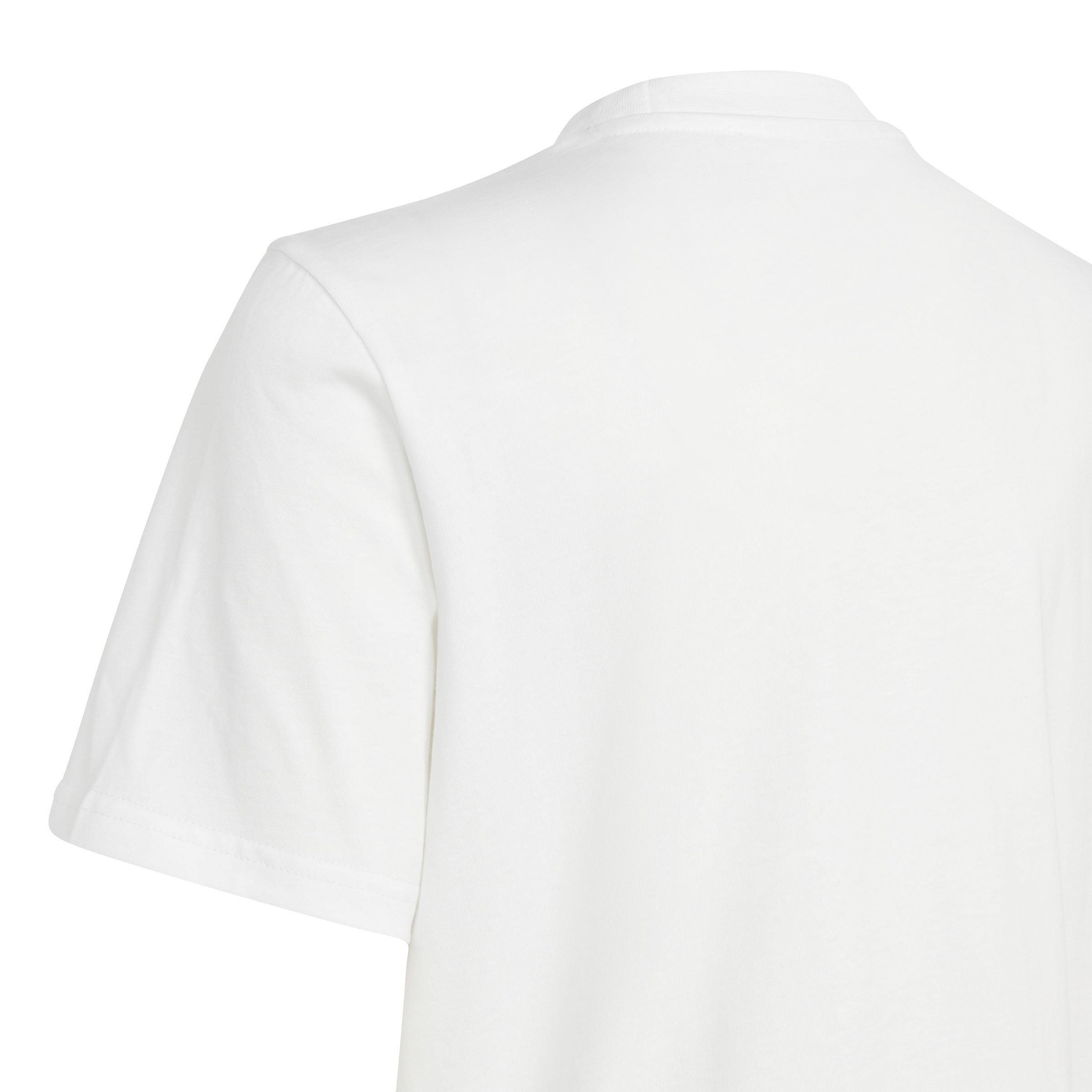 Unisex Kids Animal Graphic Print T-Shirt, White, A901_ONE, large image number 5