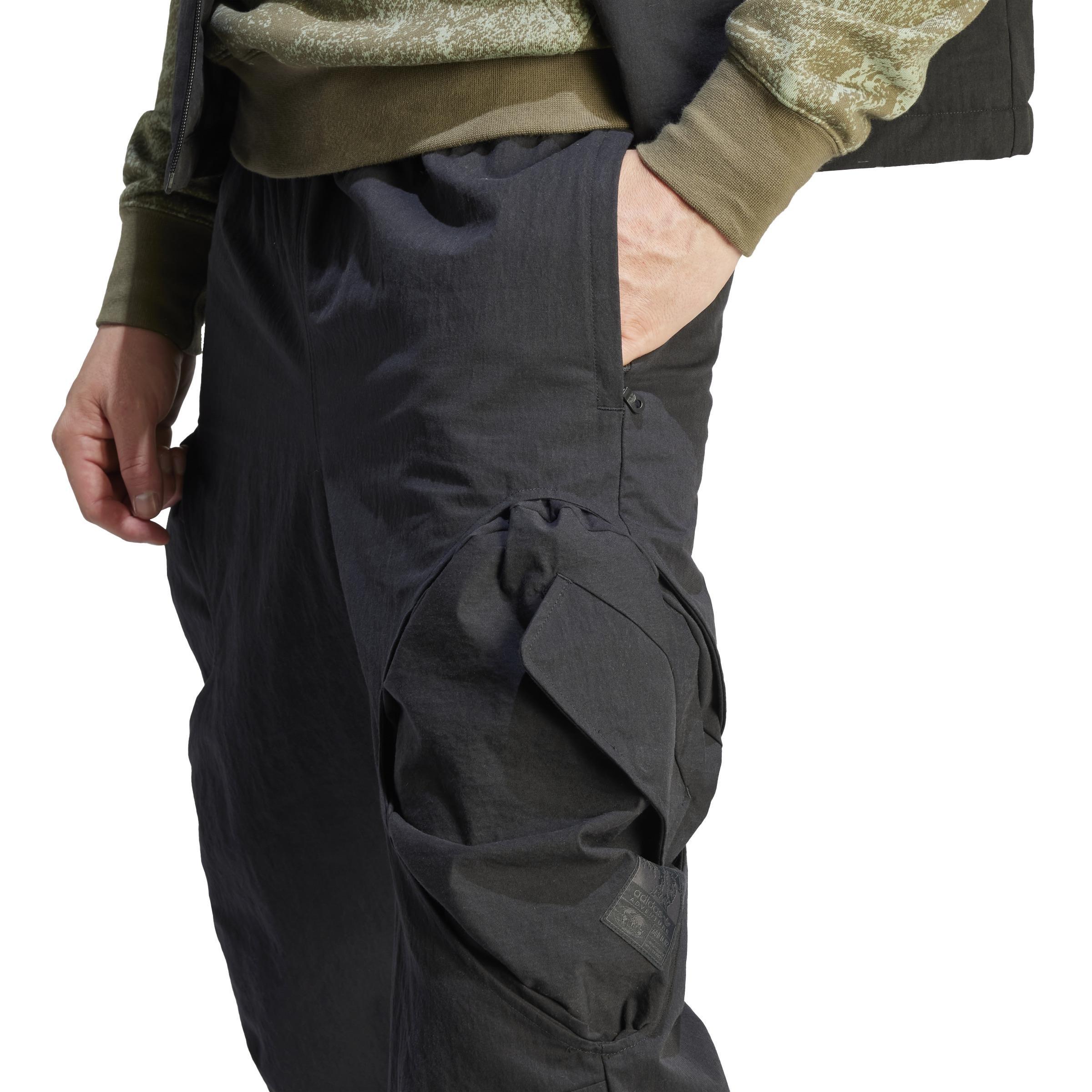 Adventure Premium Cargo Tracksuit Bottoms, Black, , large image number 4