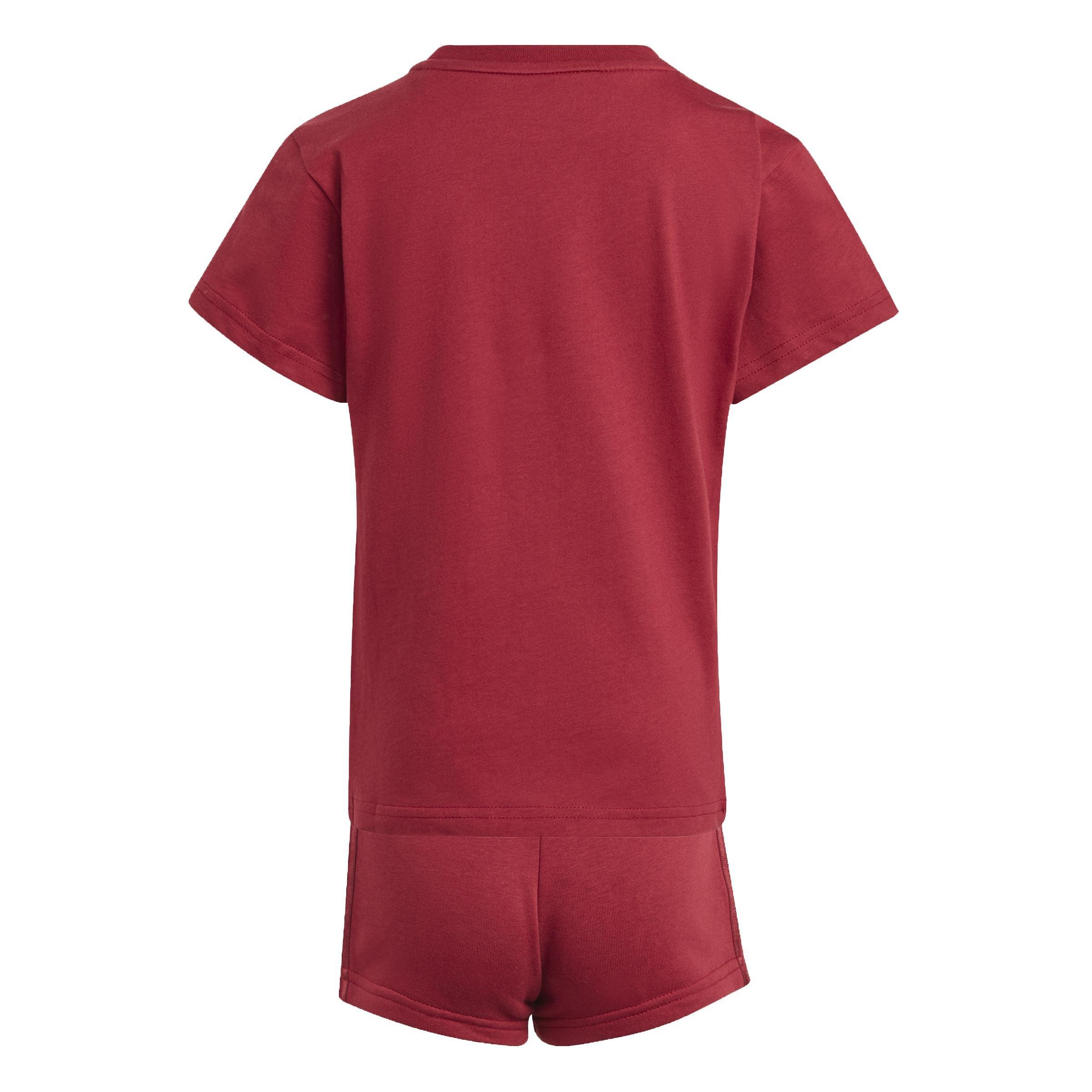 Unisex Kids Collegiate Graphic Pack Shorts and Tee Set, Red, , large image number 2