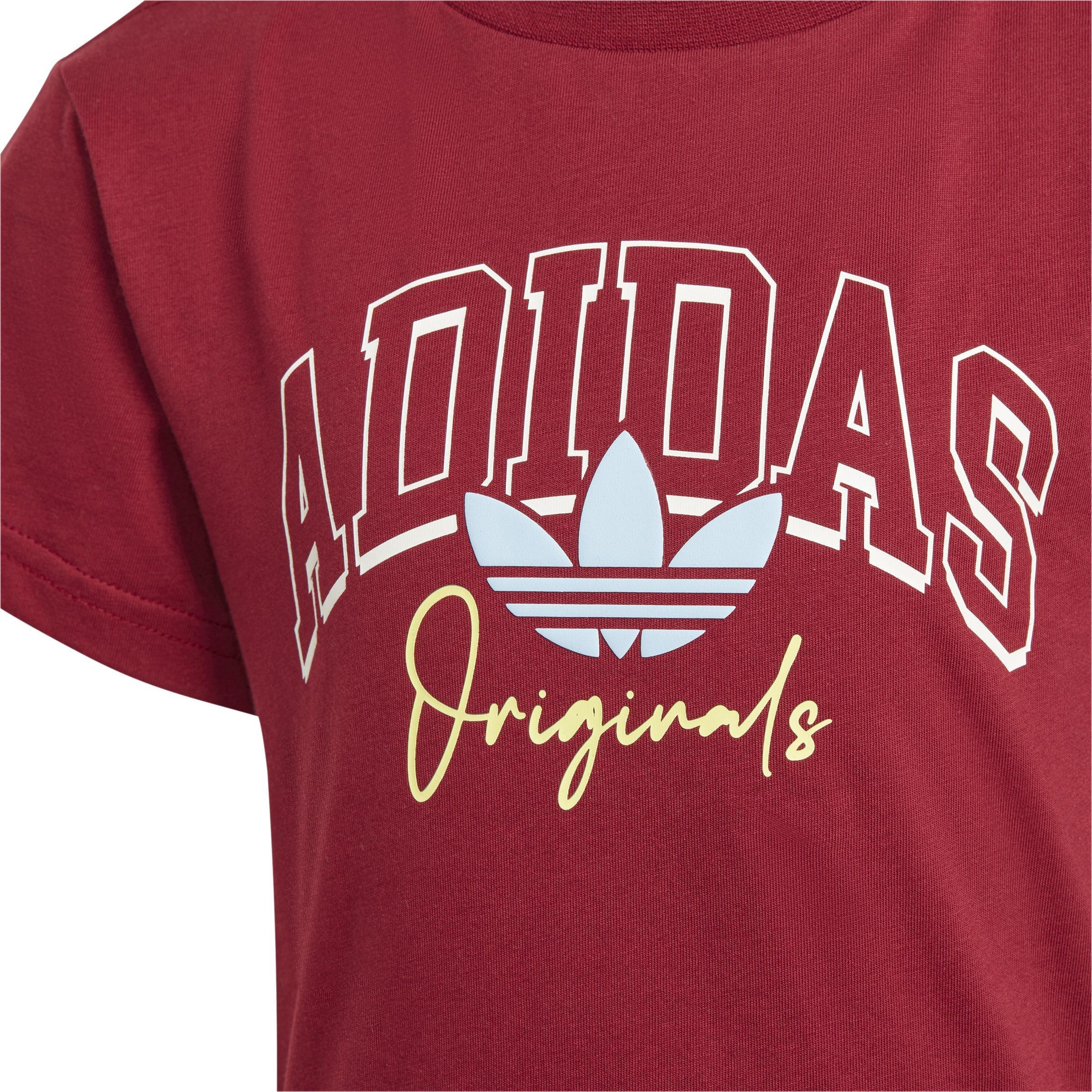 Unisex Kids Collegiate Graphic Pack Shorts and Tee Set, Red, , large image number 3