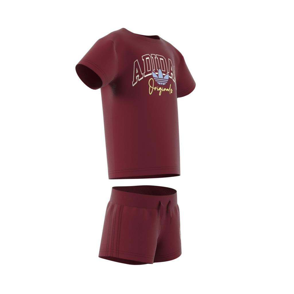 Unisex Kids Collegiate Graphic Pack Shorts and Tee Set, Red, , large image number 14