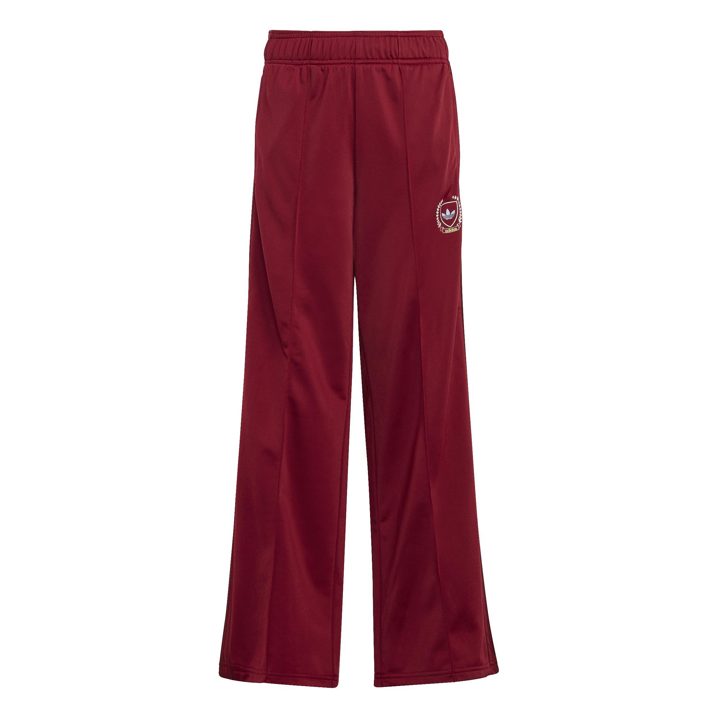 Unisex Kids Graphic Pack Wide Leg Tracksuit Bottoms, Burgundy, A901_ONE, large image number 1