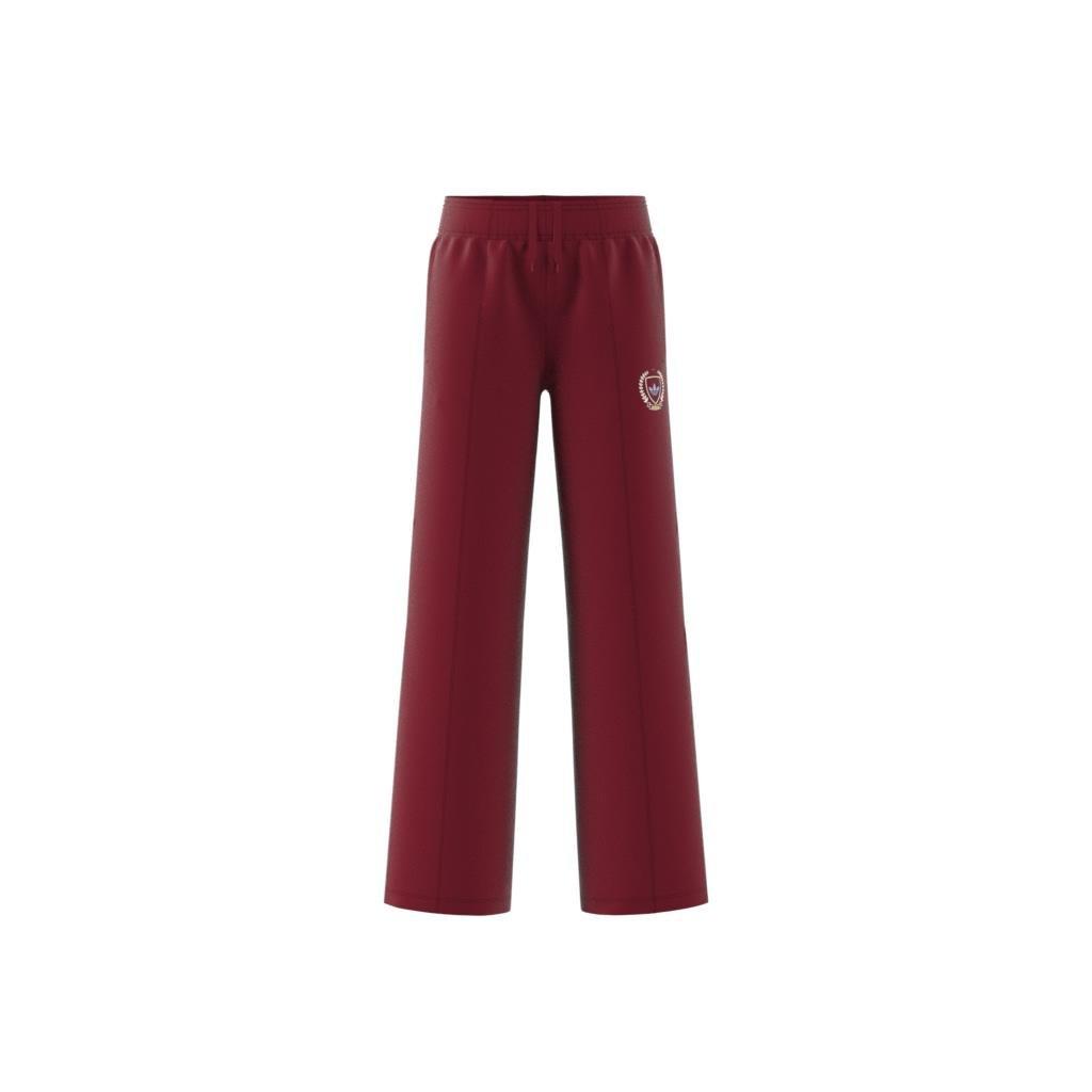Unisex Kids Graphic Pack Wide Leg Tracksuit Bottoms, Burgundy, A901_ONE, large image number 7