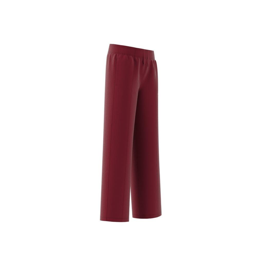 Unisex Kids Graphic Pack Wide Leg Tracksuit Bottoms, Burgundy, A901_ONE, large image number 8