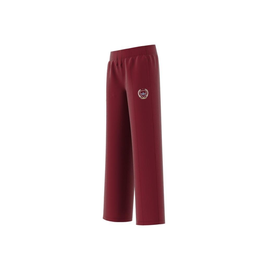 Unisex Kids Graphic Pack Wide Leg Tracksuit Bottoms, Burgundy, A901_ONE, large image number 12