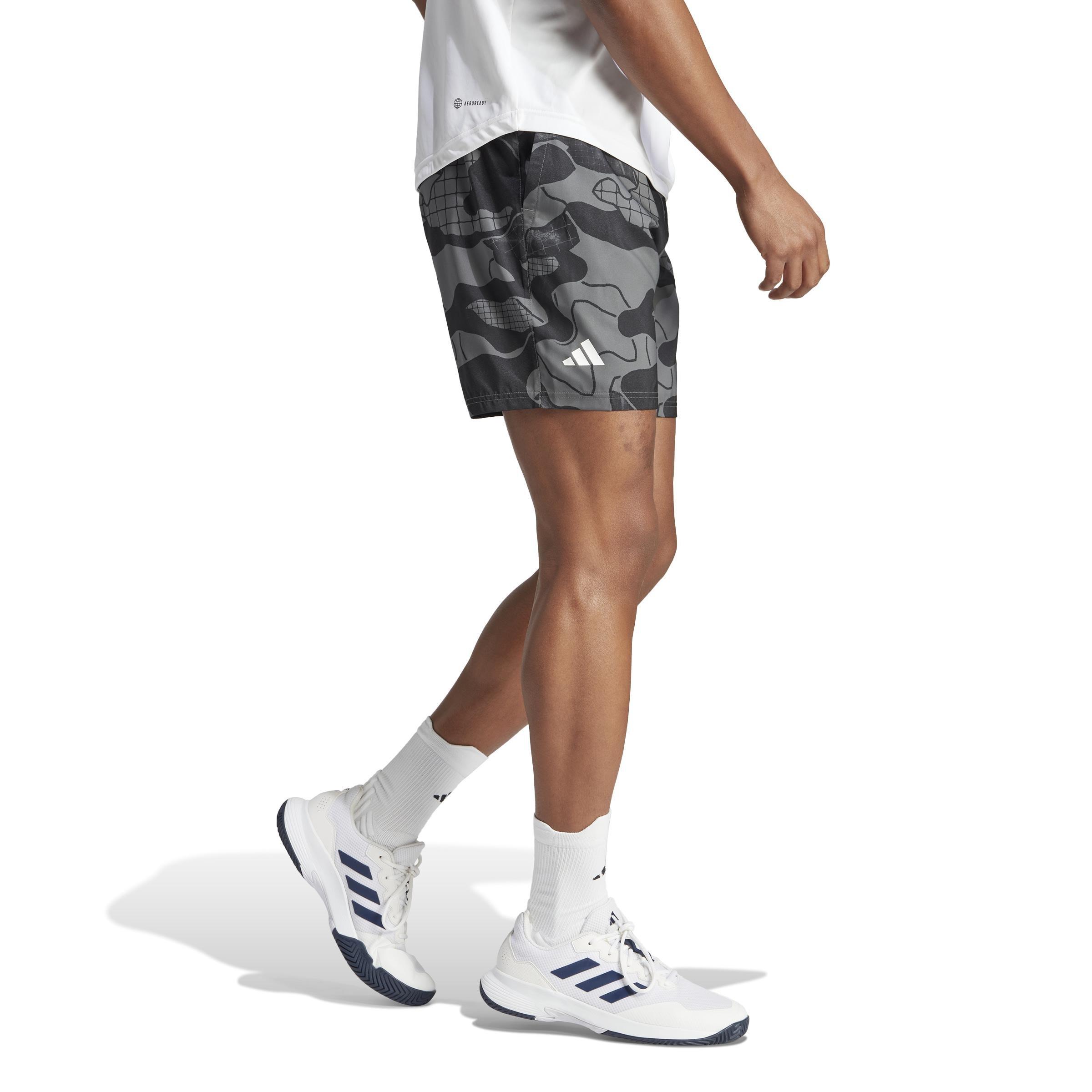 Club Graphic Tennis Shorts, Grey, , large image number 8