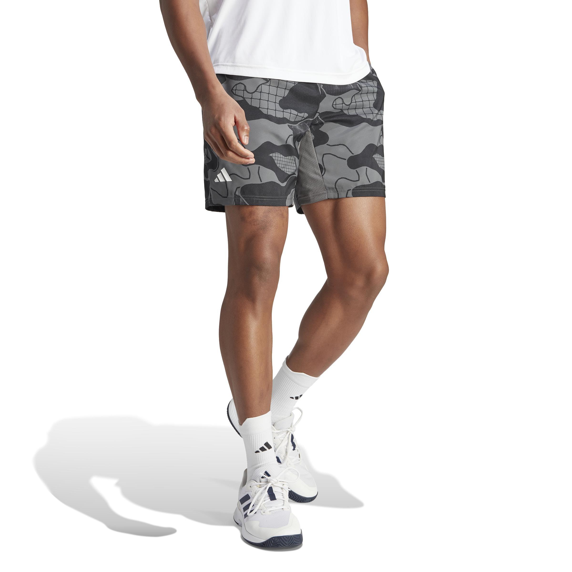 Club Graphic Tennis Shorts, Grey, , large image number 11