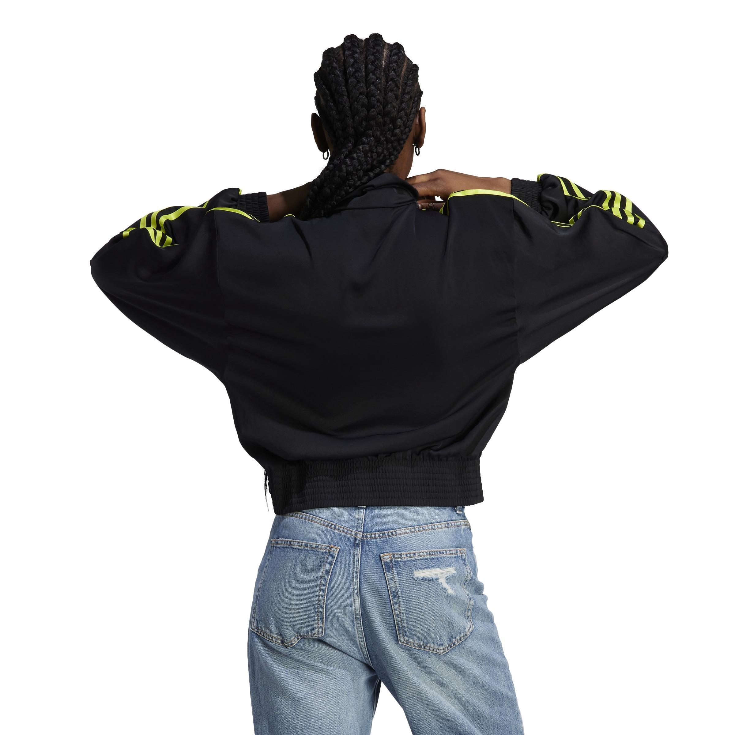 Satin Firebird Track Top, Black, , large image number 3