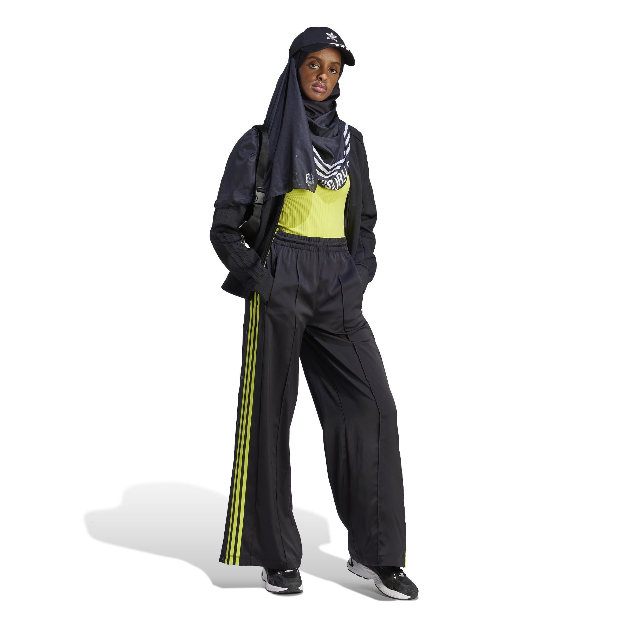 Adibreak Satin Wide Leg Pants, Black, , large image number 5