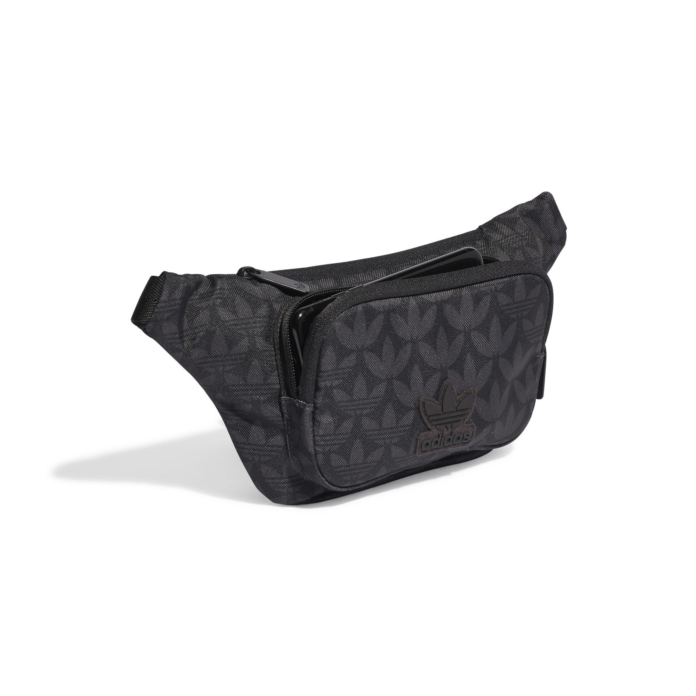 Unisex Monogram Waist Bag, Black, A901_ONE, large image number 0