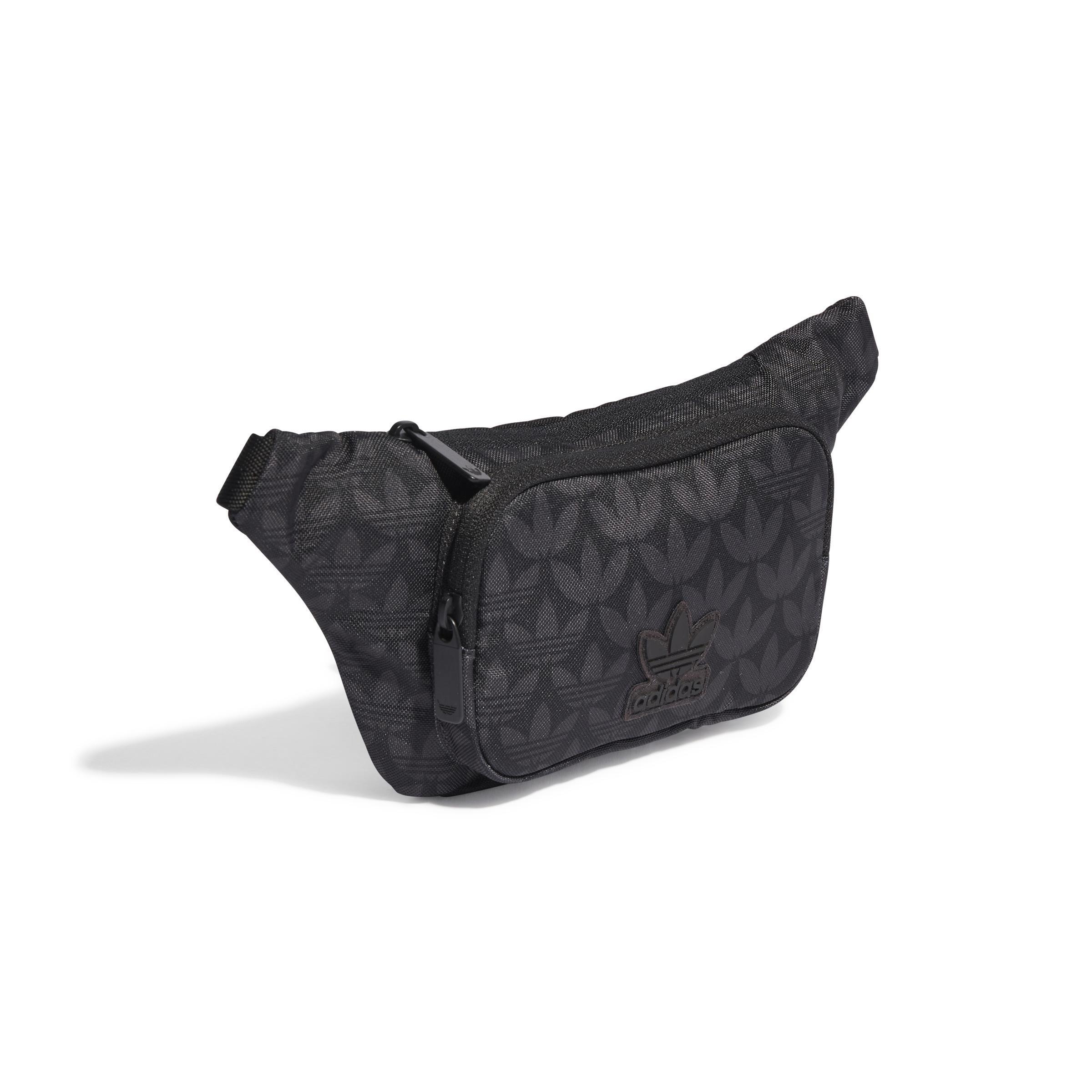 Unisex Monogram Waist Bag, Black, A901_ONE, large image number 2