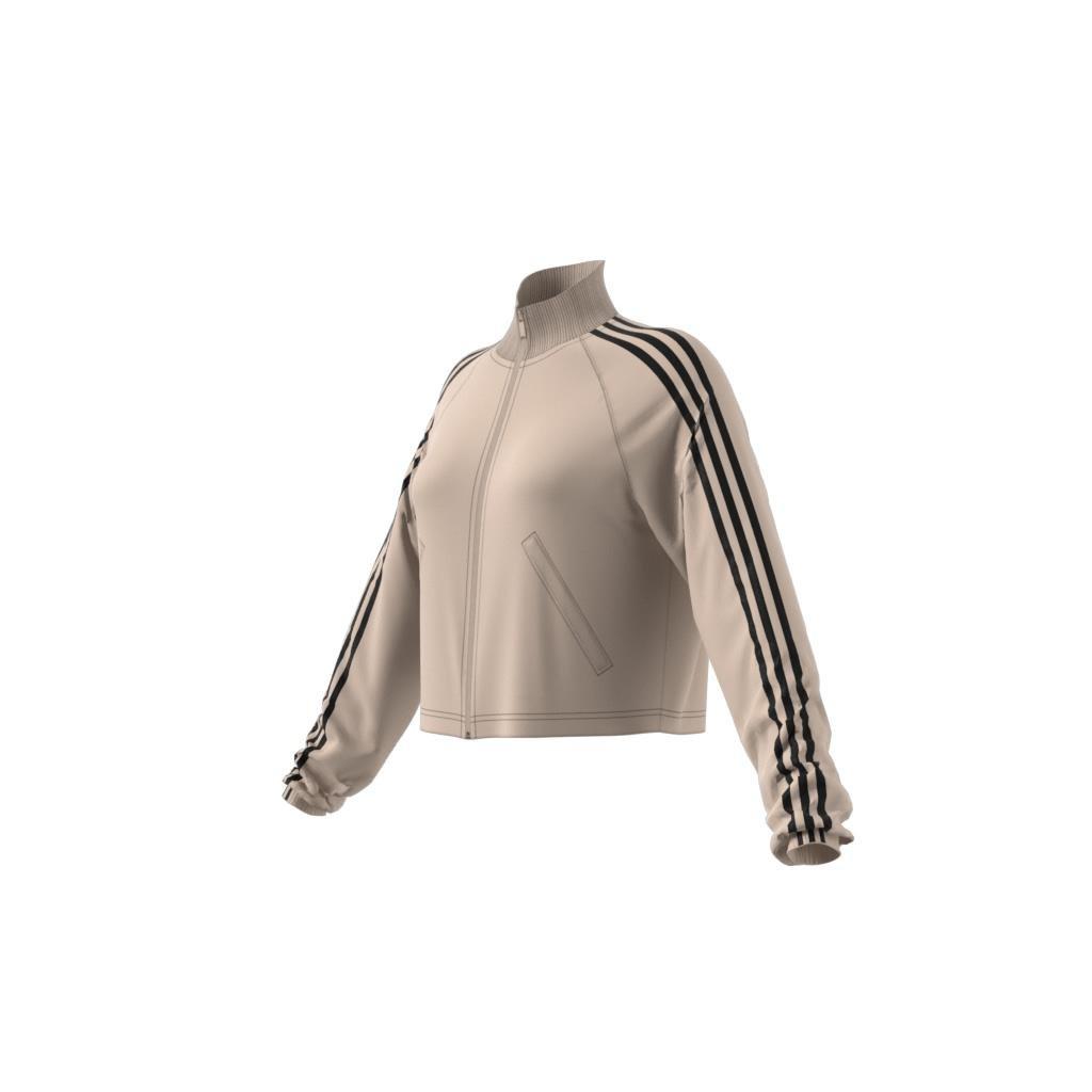 Tricot Warm-Up Jacket, Beige, A901_ONE, large image number 10