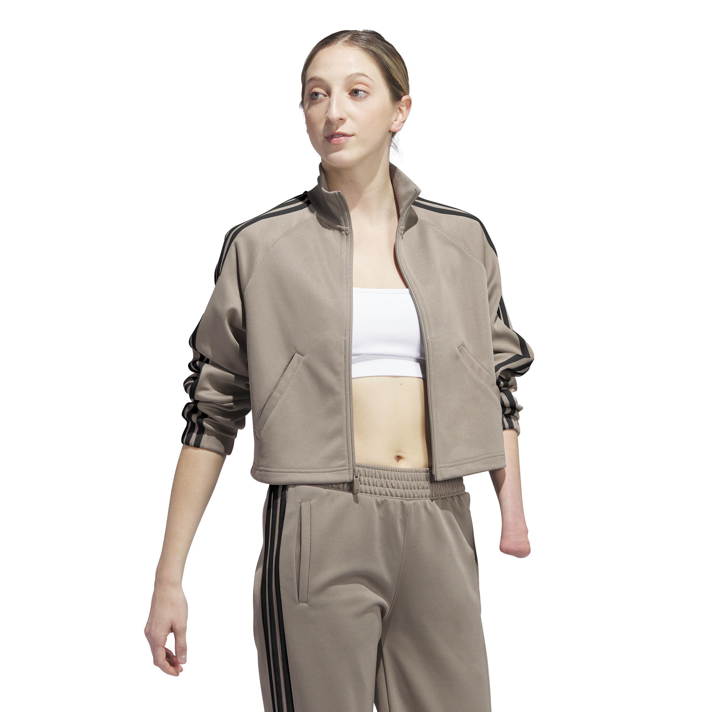 Tricot Warm-Up Jacket, Beige, A901_ONE, large image number 12