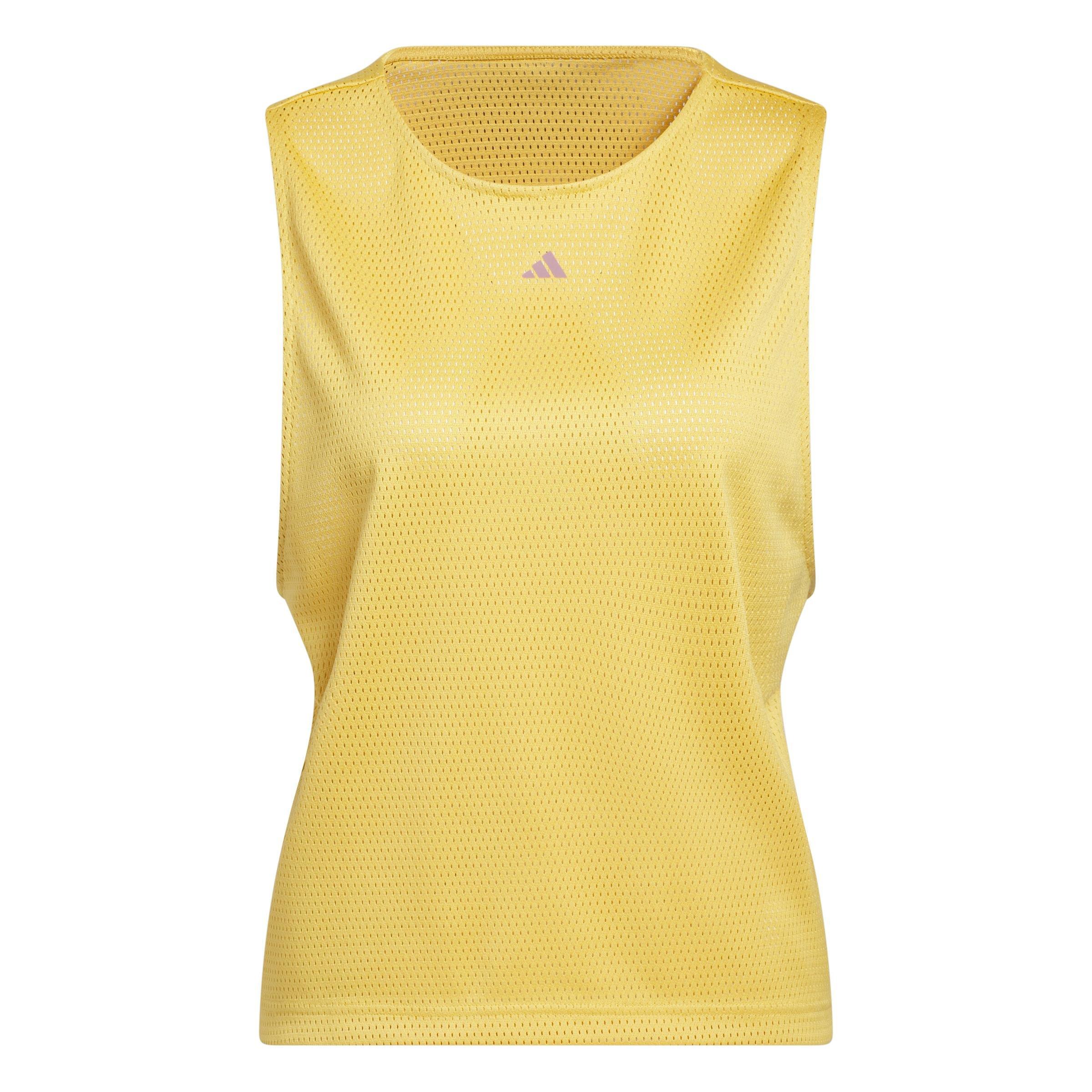 Select Mesh Tank Top, Yellow, , large image number 0