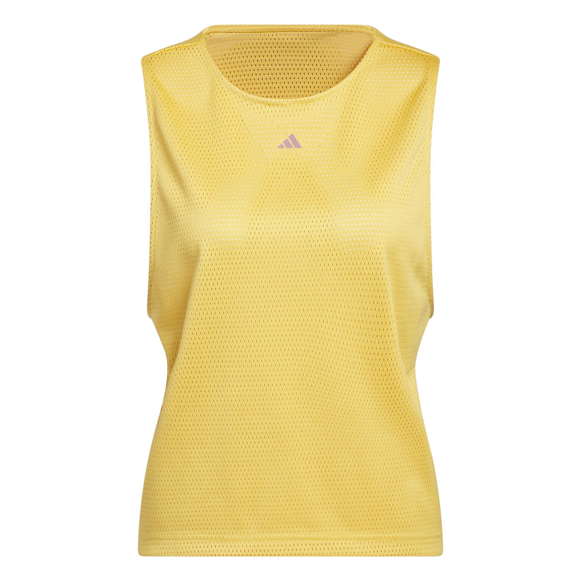 Select Mesh Tank Top, Yellow, , large image number 1