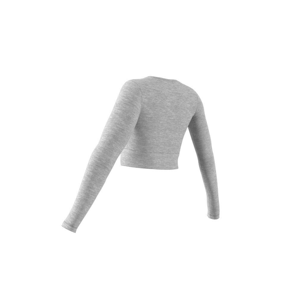 Essentials Rib Long-Sleeve Top, Grey, A901_ONE, large image number 11