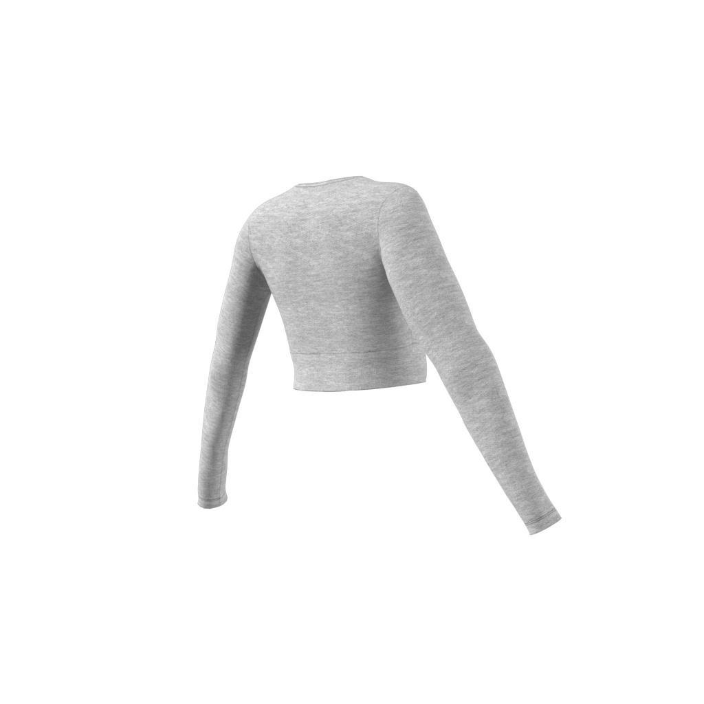 Essentials Rib Long-Sleeve Top, Grey, A901_ONE, large image number 12