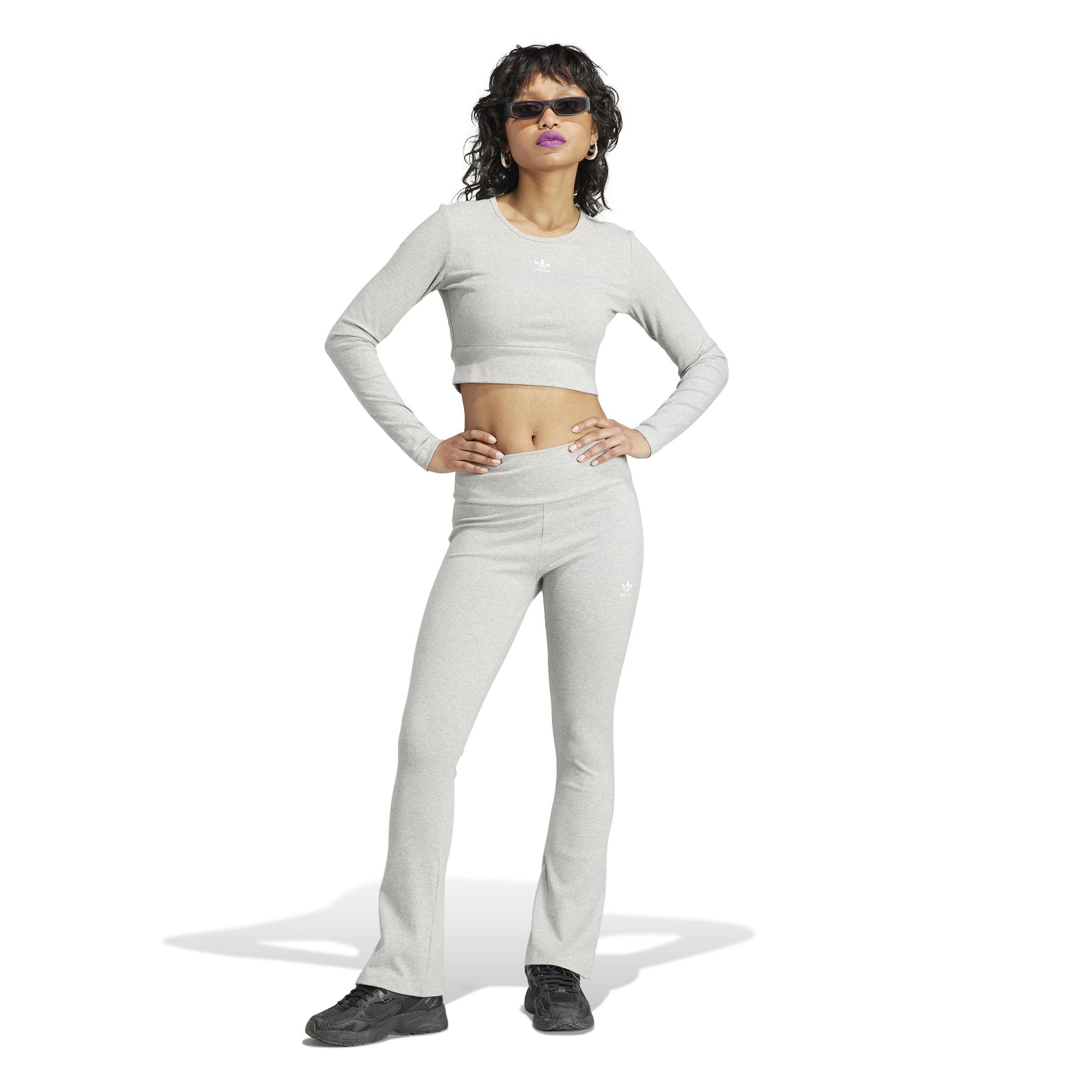 Essentials Rib Long-Sleeve Top, Grey, A901_ONE, large image number 14