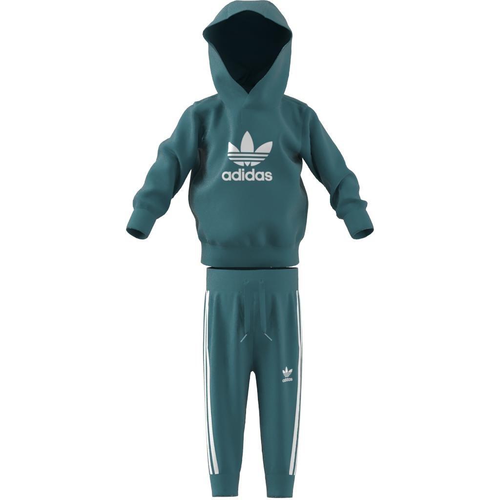 Unisex Kids Adicolor Hoodie Set, Turquoise, , large image number 8