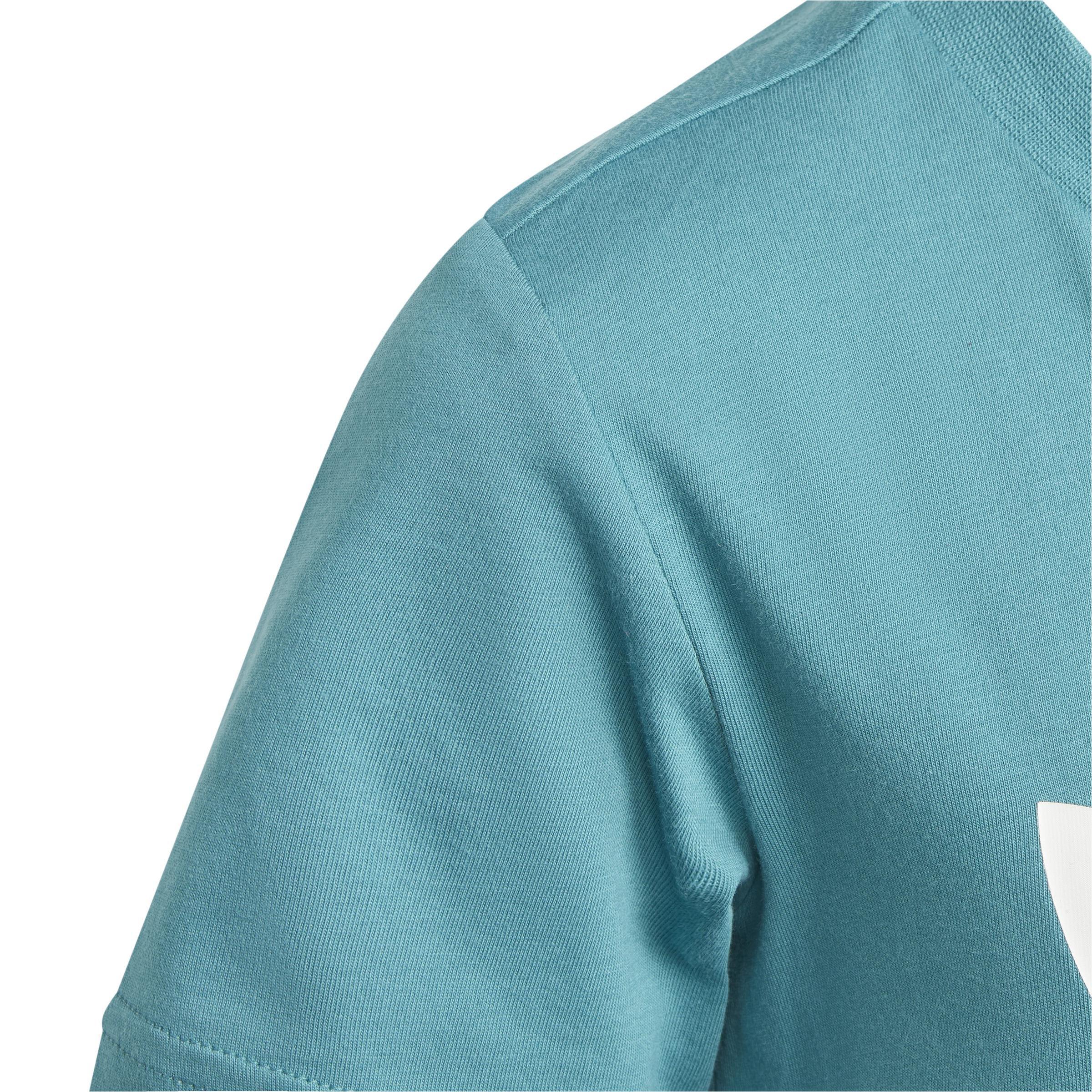 Unisex Kids Adicolor Shorts And Tee Set, Turquoise, A901_ONE, large image number 5