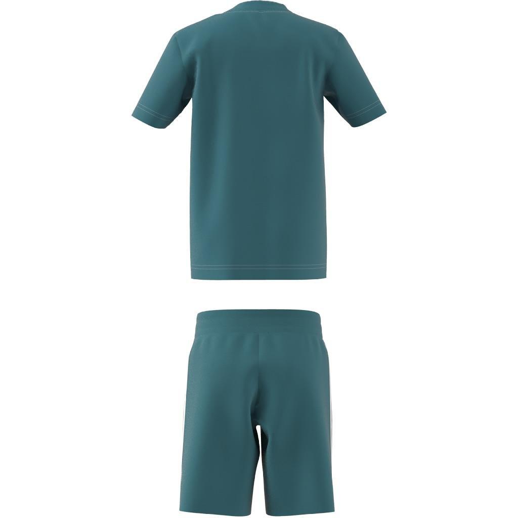 Unisex Kids Adicolor Shorts And Tee Set, Turquoise, A901_ONE, large image number 9