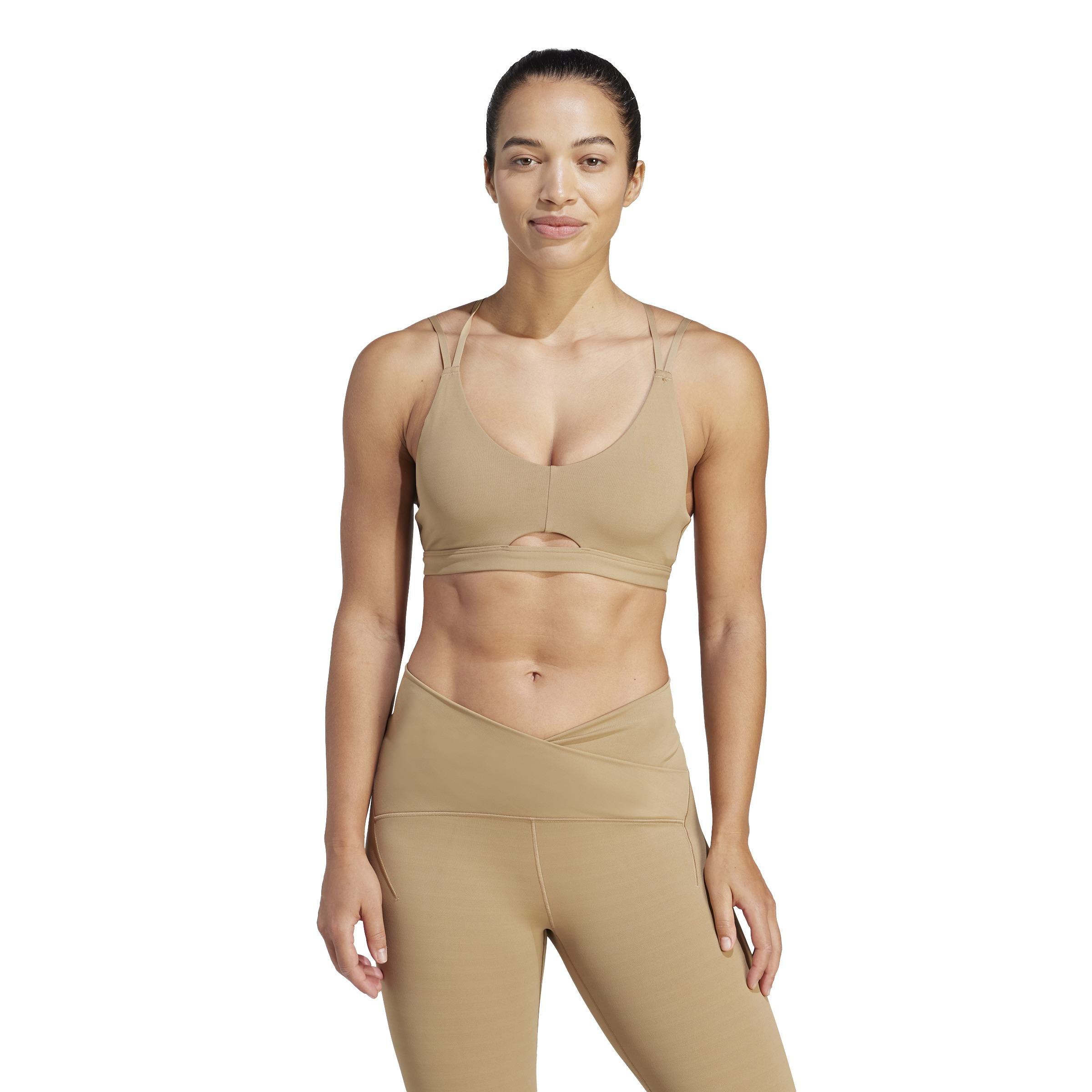 Yoga Studio Luxe Light-Support Bra, Brown, A901_ONE, large image number 7