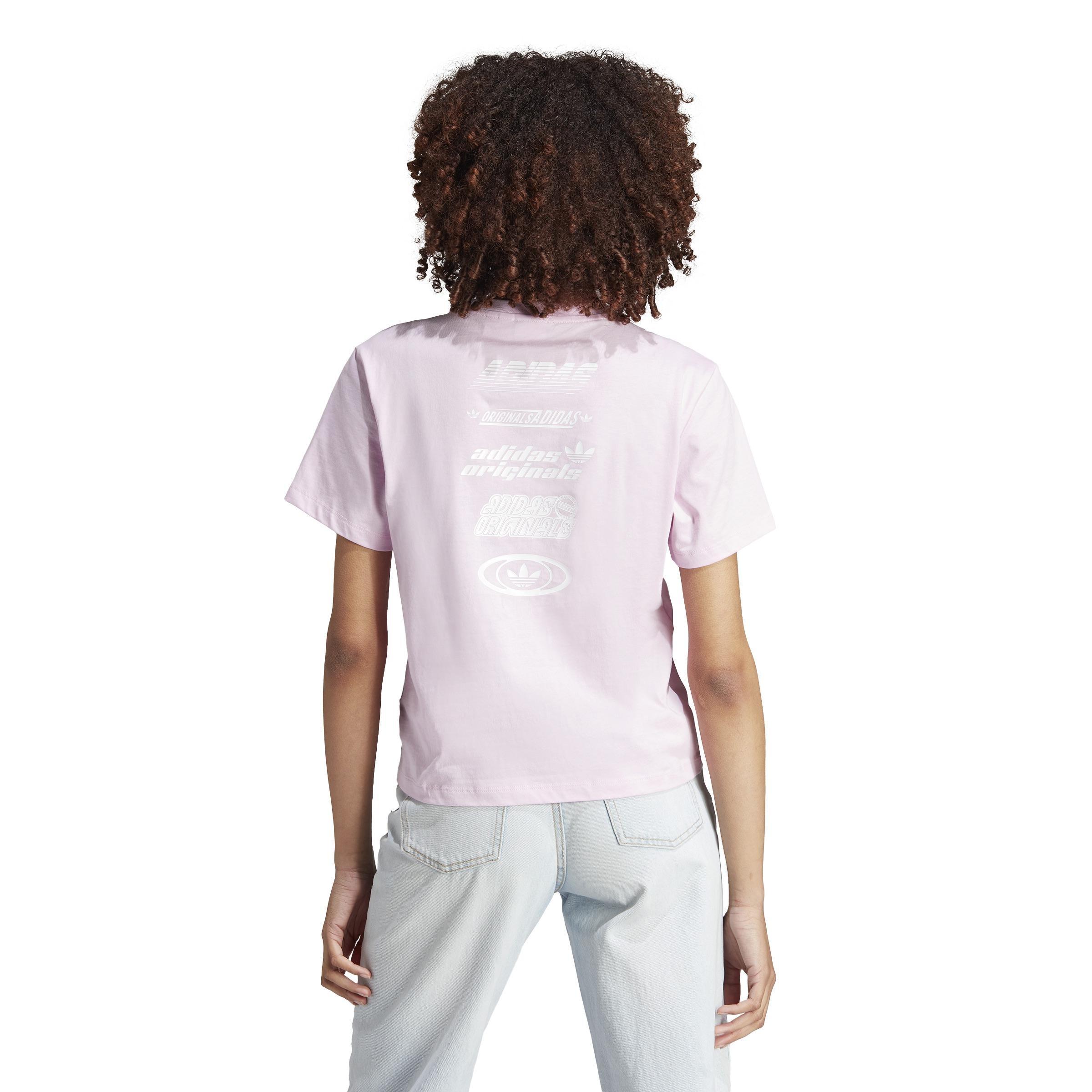 Multiple Logo T-Shirt, Pink, A901_ONE, large image number 3
