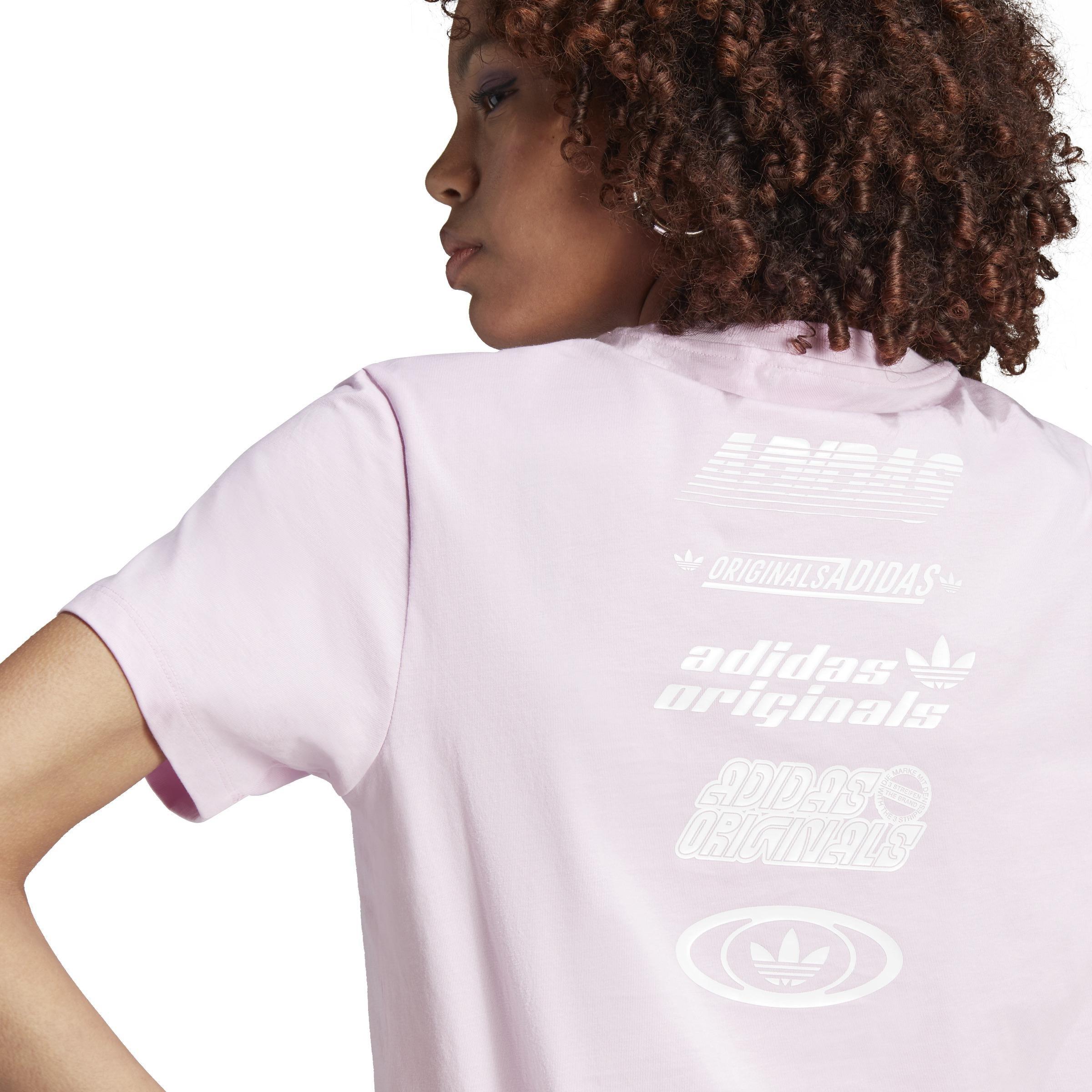 Multiple Logo T-Shirt, Pink, A901_ONE, large image number 4