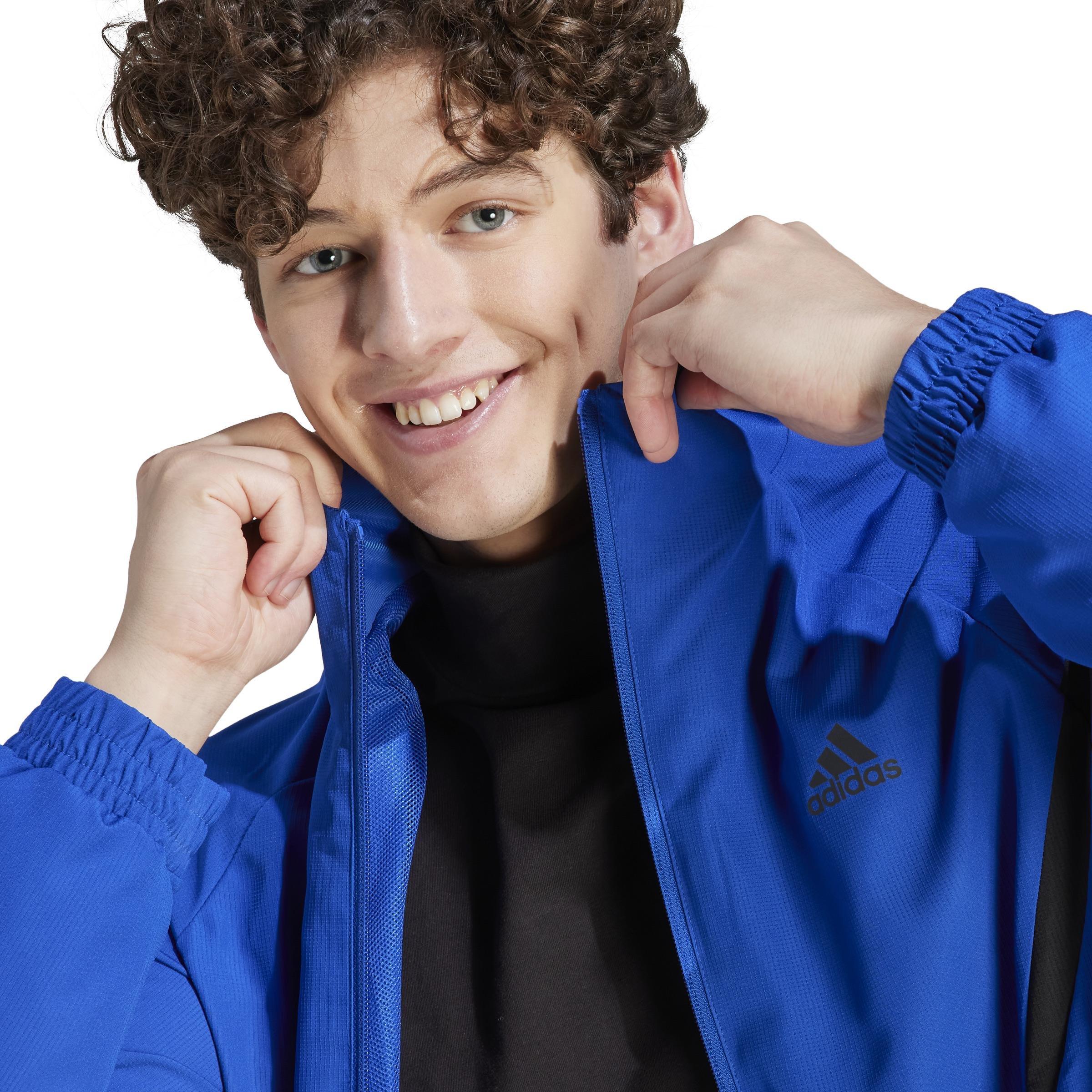 Sportswear Woven Non-Hooded Track Suit, Black, A901_ONE, large image number 3