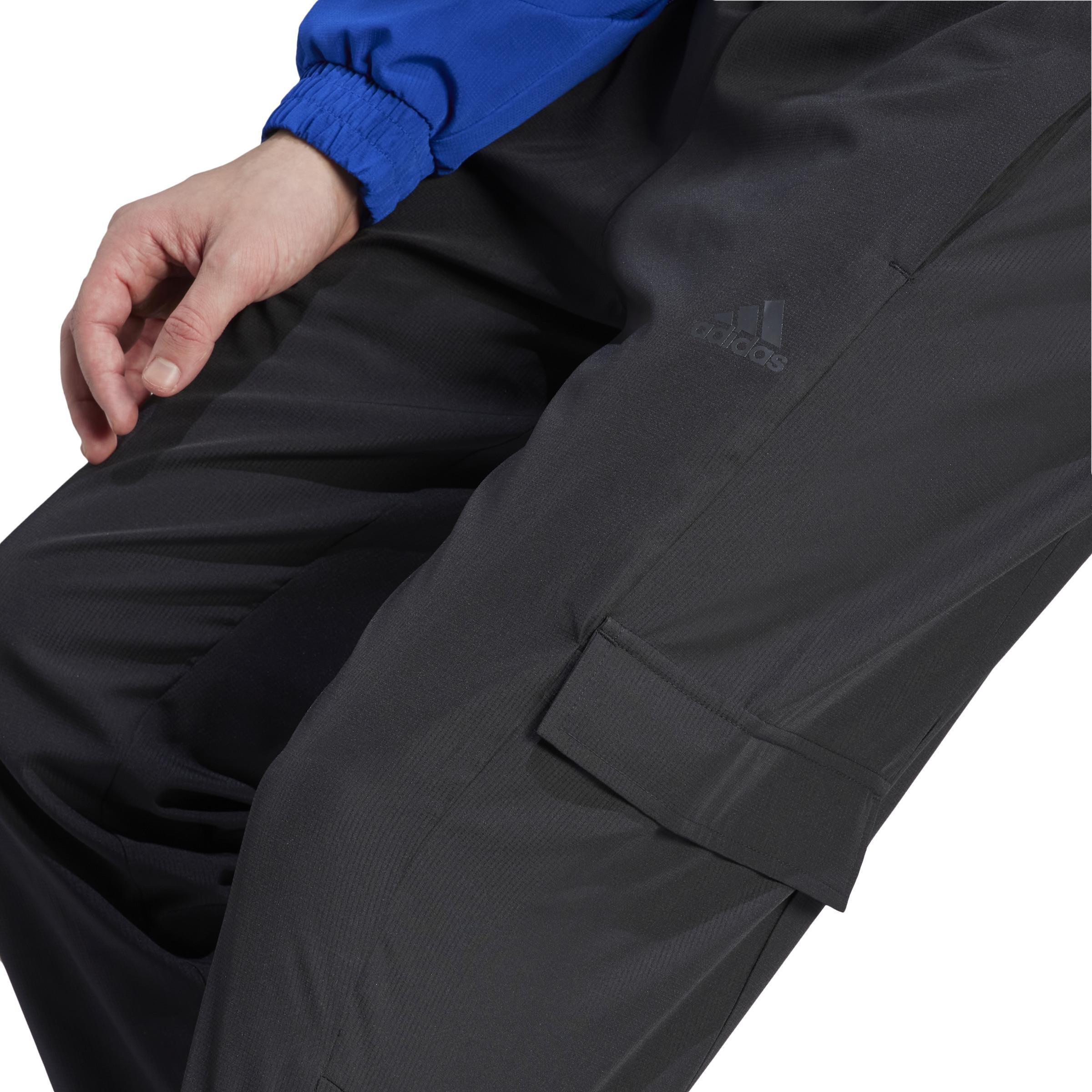 Sportswear Woven Non-Hooded Track Suit, Black, A901_ONE, large image number 4