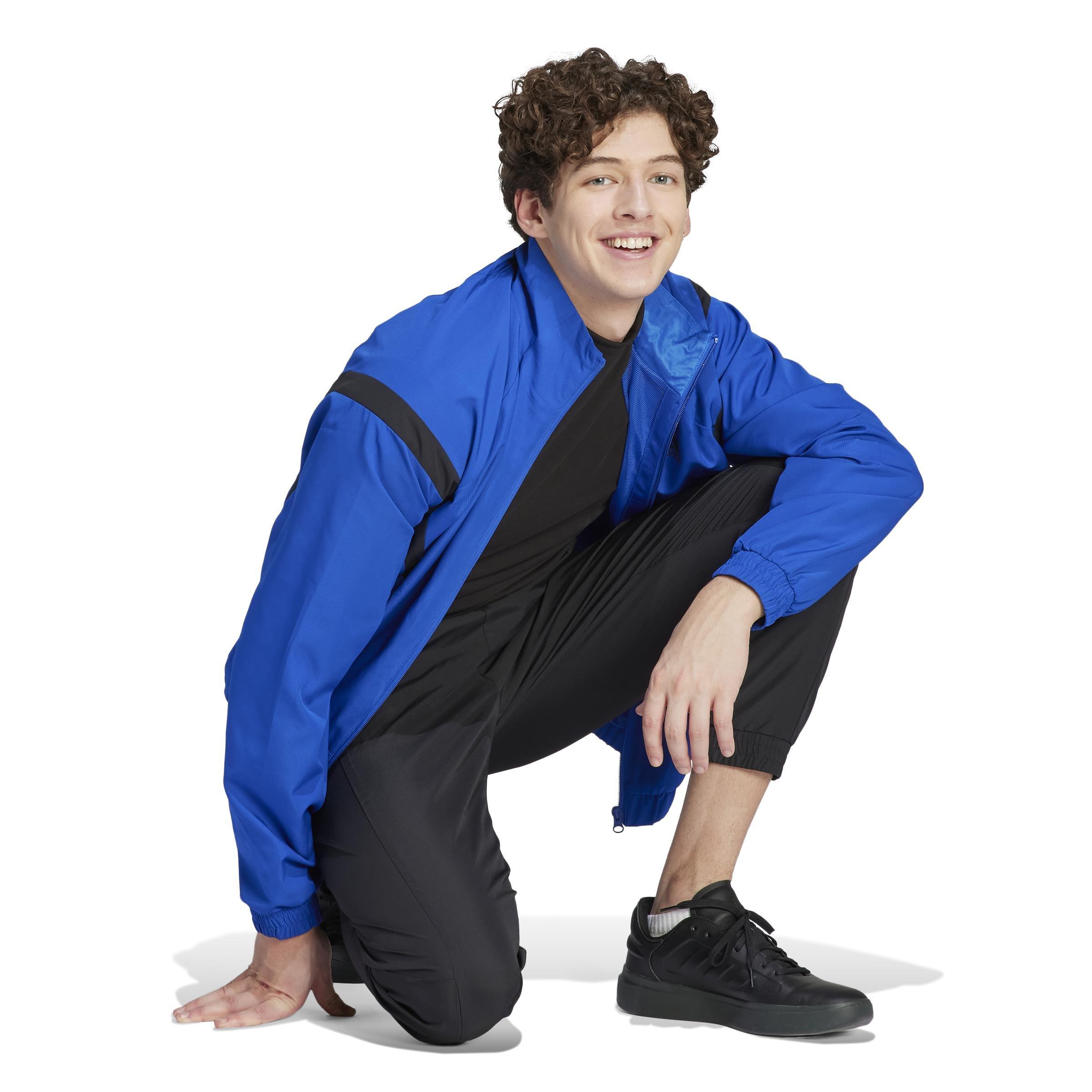 Sportswear Woven Non-Hooded Track Suit, Black, A901_ONE, large image number 10