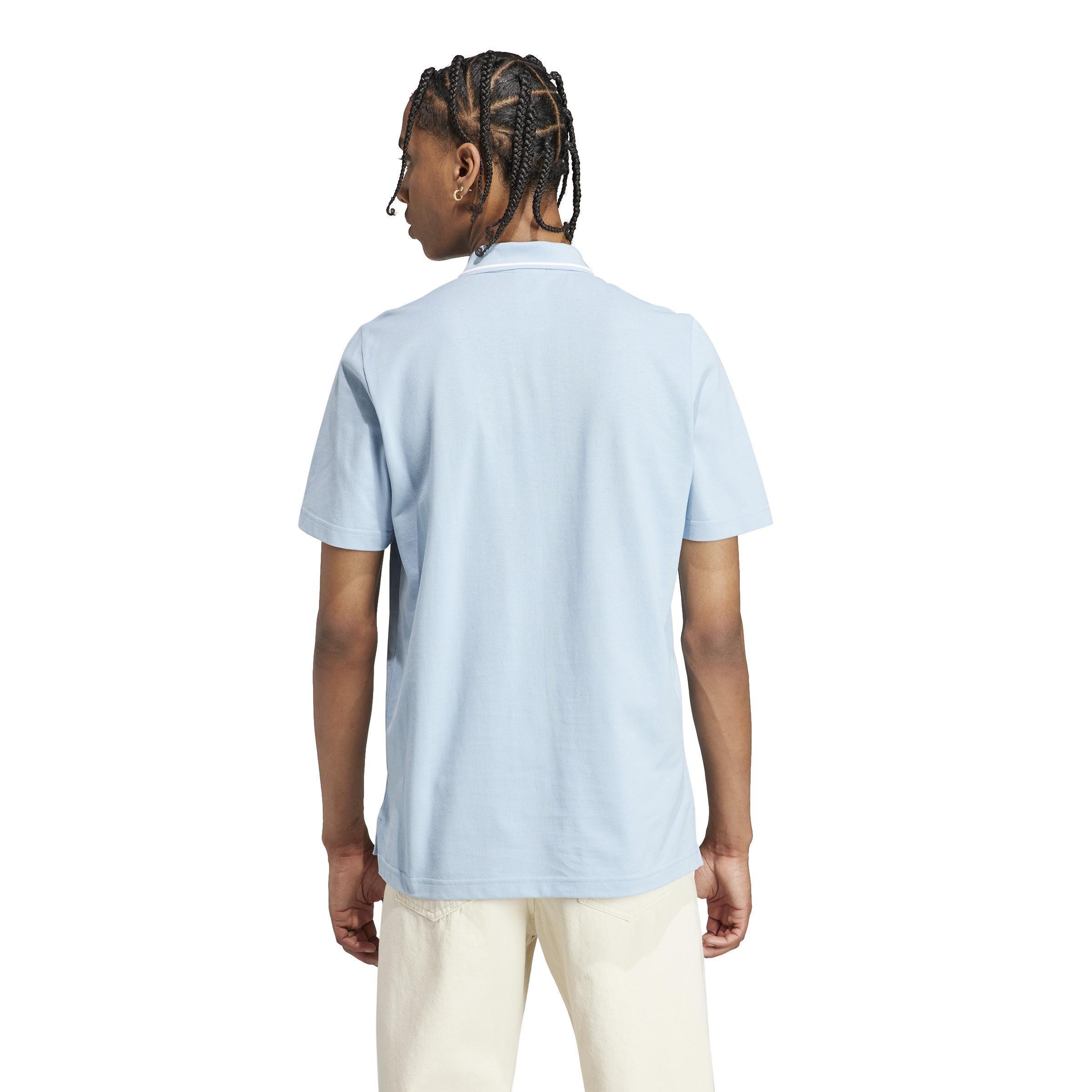 Essentials Piqué Small Logo Polo Shirt, Blue, , large image number 4
