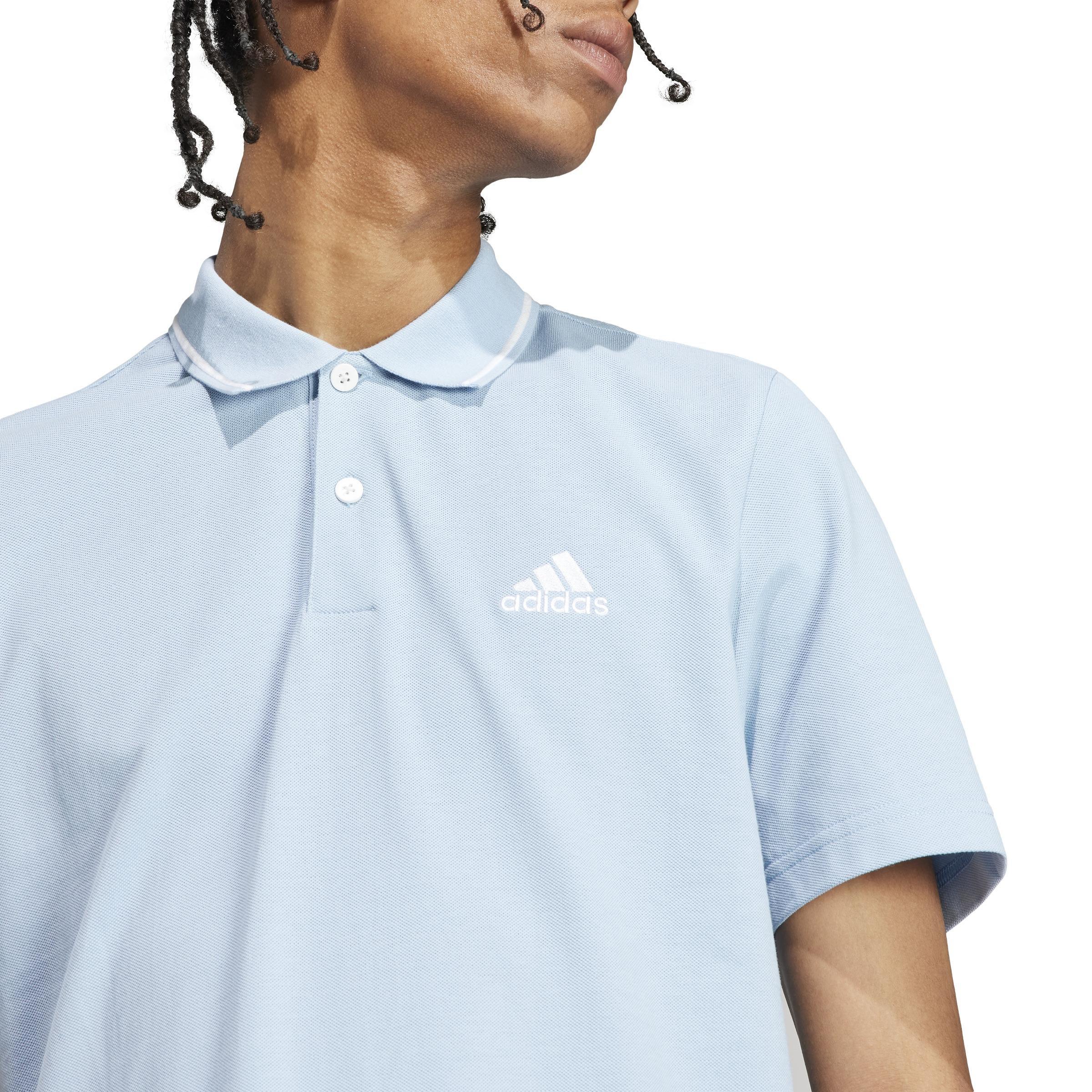 Essentials Piqué Small Logo Polo Shirt, Blue, , large image number 6