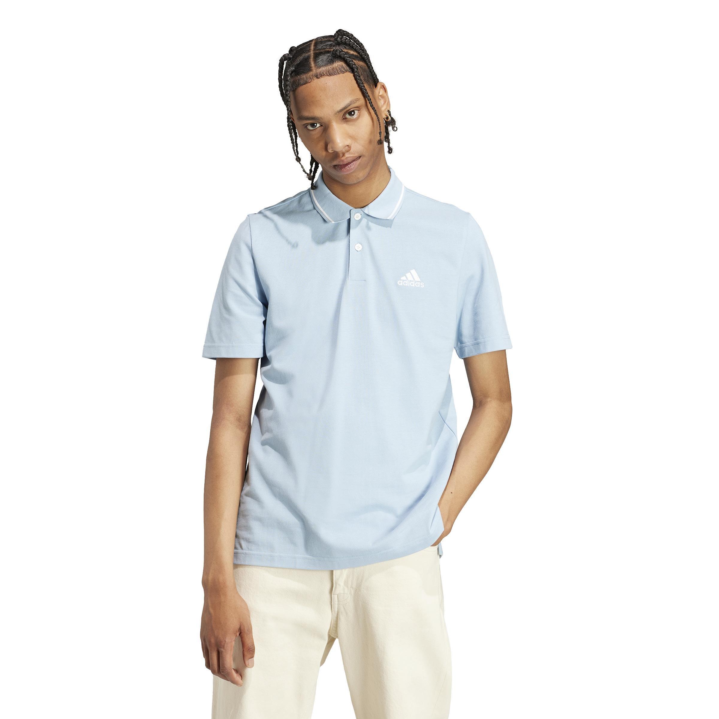 Essentials Piqué Small Logo Polo Shirt, Blue, , large image number 14