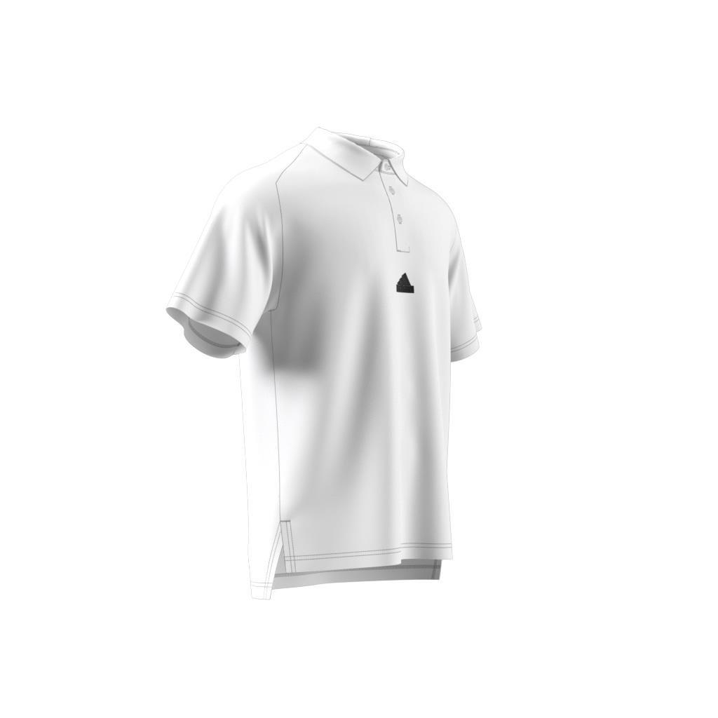 adidas Z.N.E. Premium Polo Shirt, White, A901_ONE, large image number 6