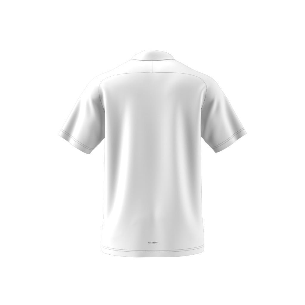 adidas Z.N.E. Premium Polo Shirt, White, A901_ONE, large image number 8