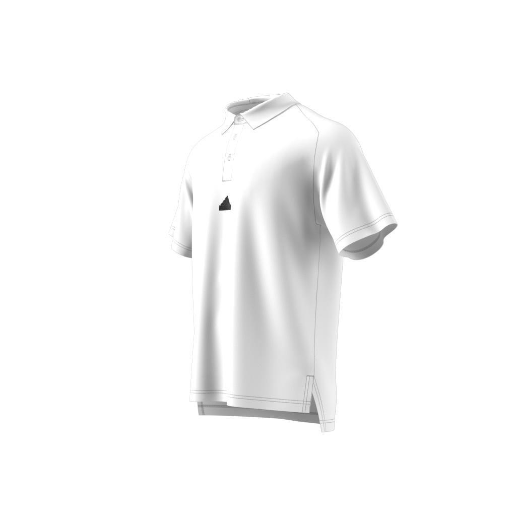 adidas Z.N.E. Premium Polo Shirt, White, A901_ONE, large image number 9