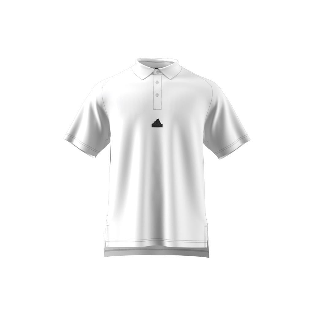 adidas Z.N.E. Premium Polo Shirt, White, A901_ONE, large image number 10