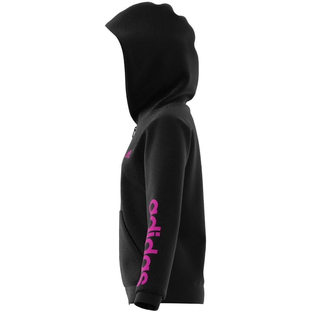 Kids Essentials Linear Logo Full-Zip Hoodie, Black, A901_ONE, large image number 12
