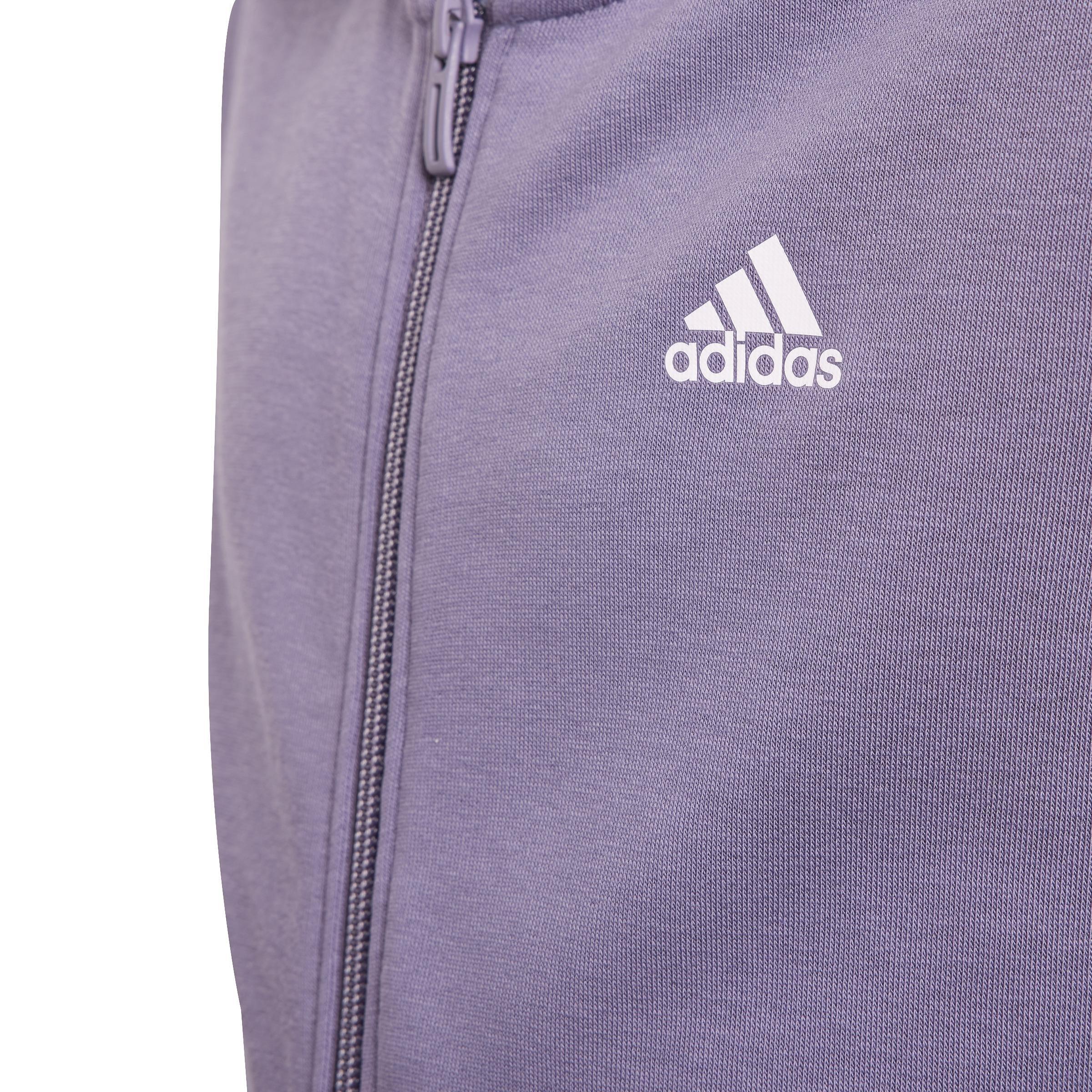 Kids Essentials Linear Logo Full-Zip Hoodie, Purple, A901_ONE, large image number 3